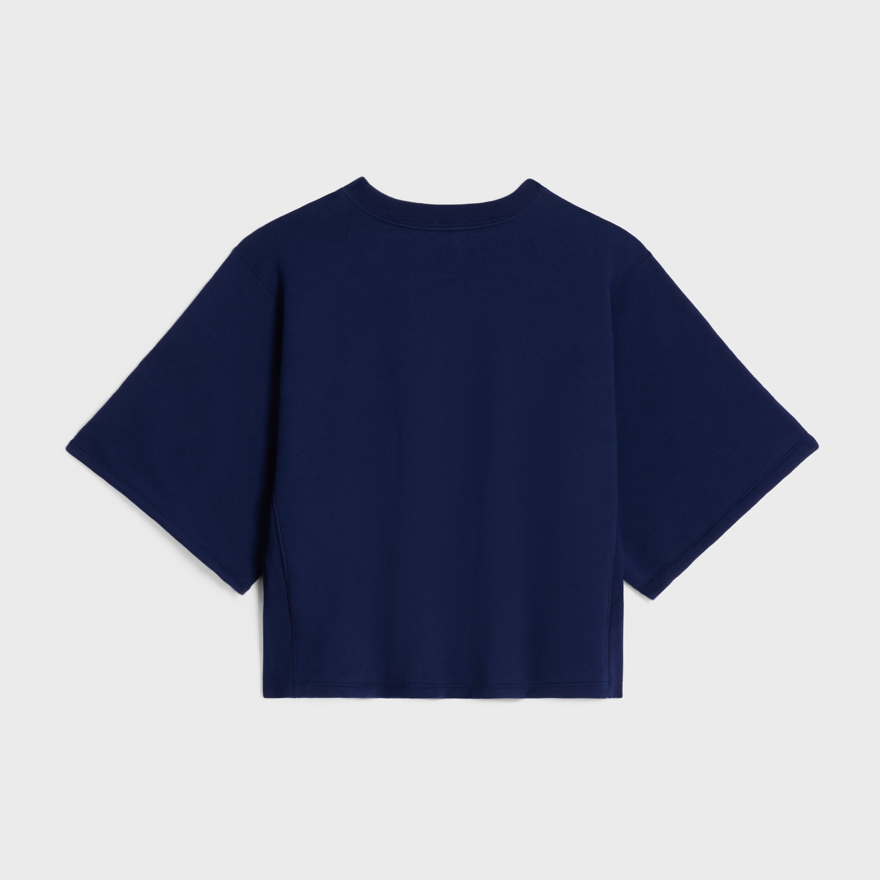 Celine o1bcso1str0925 2Y13E649W Paris Loose Sweatshirt in Navy/Red Size M / US 6-8 / IT 42-44 - 2 Thumbnail