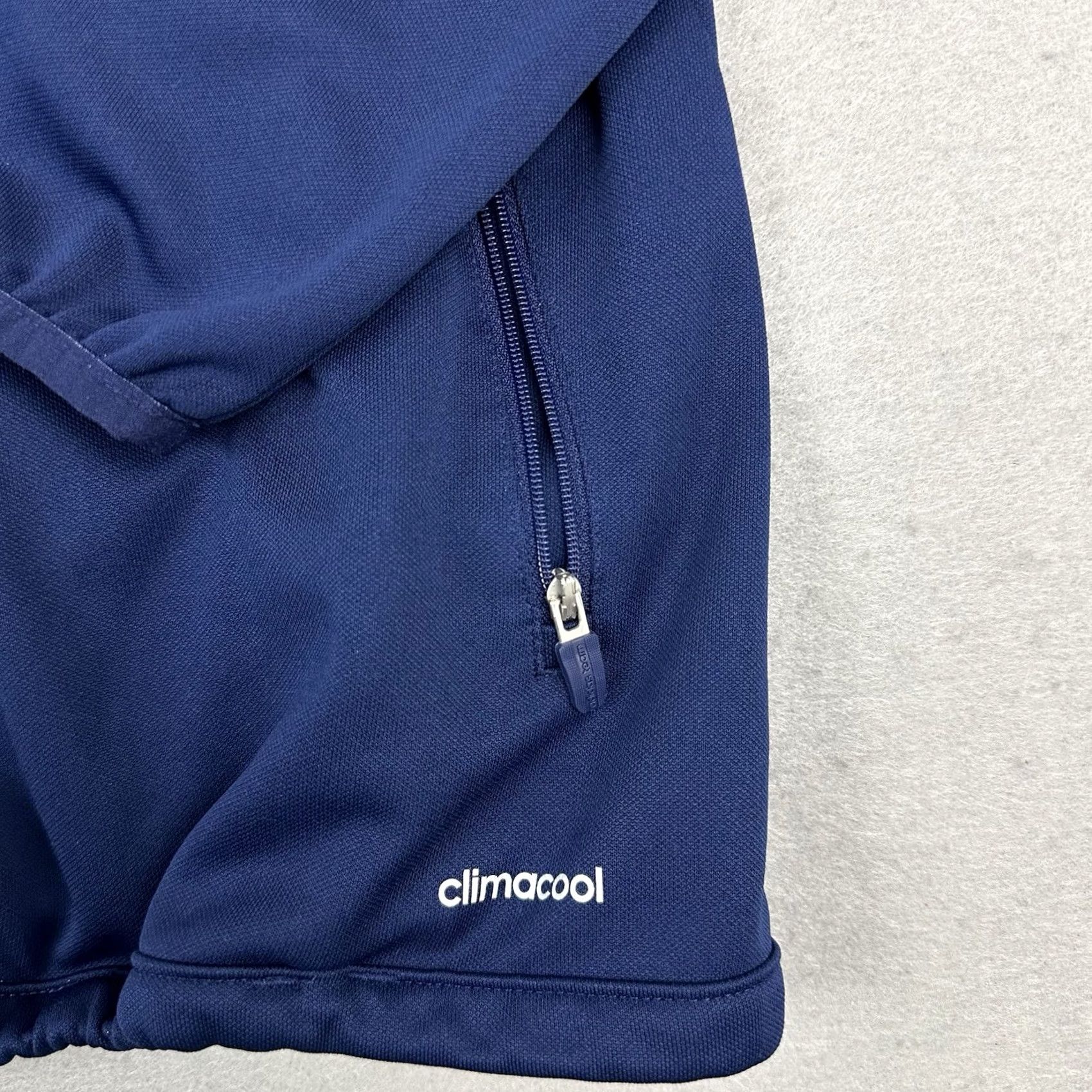 Adidas Adidas Track Jacket Mens Small Blue ClimaCool Full Zip Athletic 3 Stripes S Size US S / EU 44-46 / 1 - 4 Thumbnail