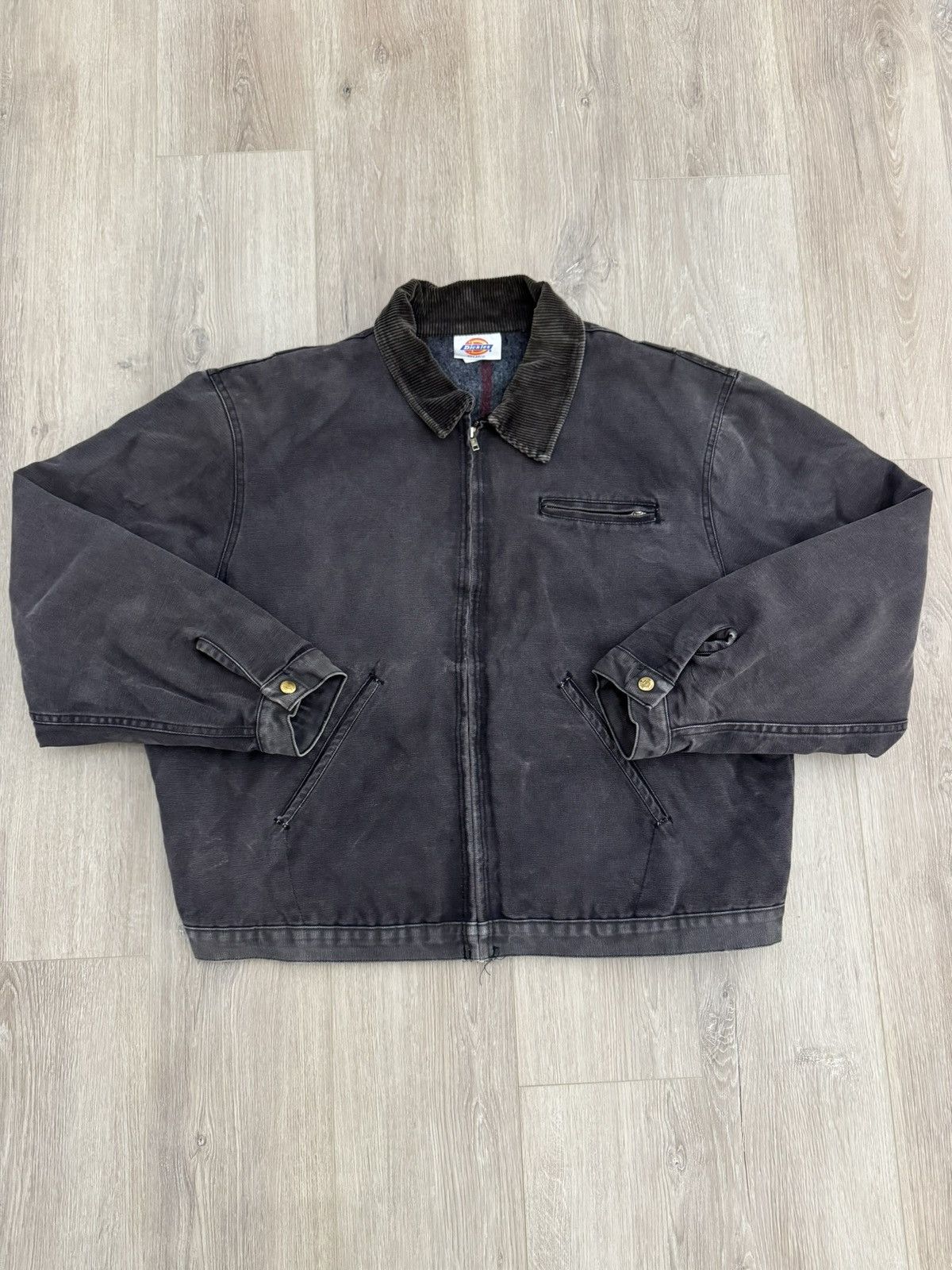 Dickies Detroit Jacket XXL Blanket Lined Faded Black Bomber Size US XXL / EU 58 / 5 - 1 Thumbnail