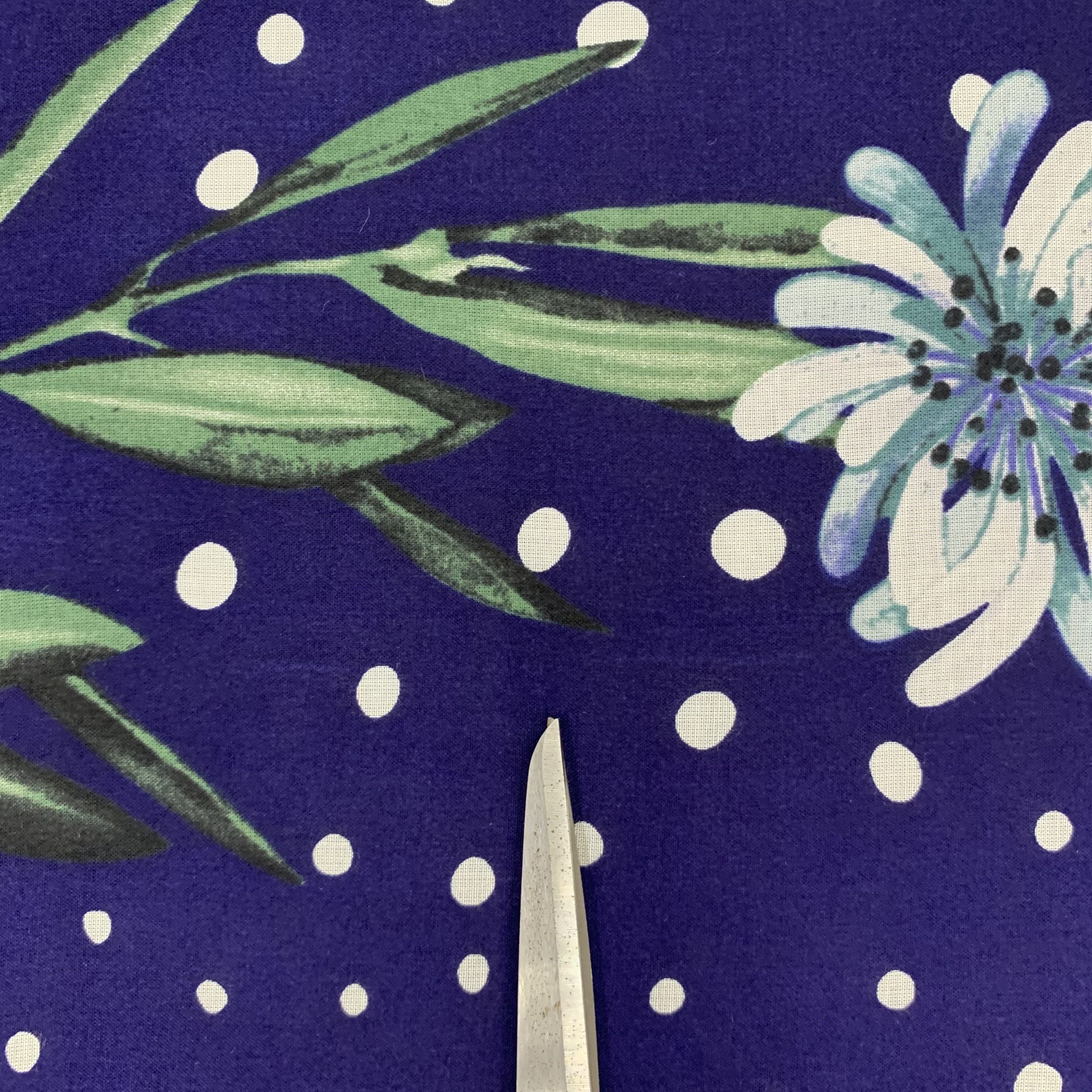 Paul & Joe Paul & Joe x Uniqlo Scarf Blue Floral Polkadot A5463 Size ONE SIZE - 11 Thumbnail
