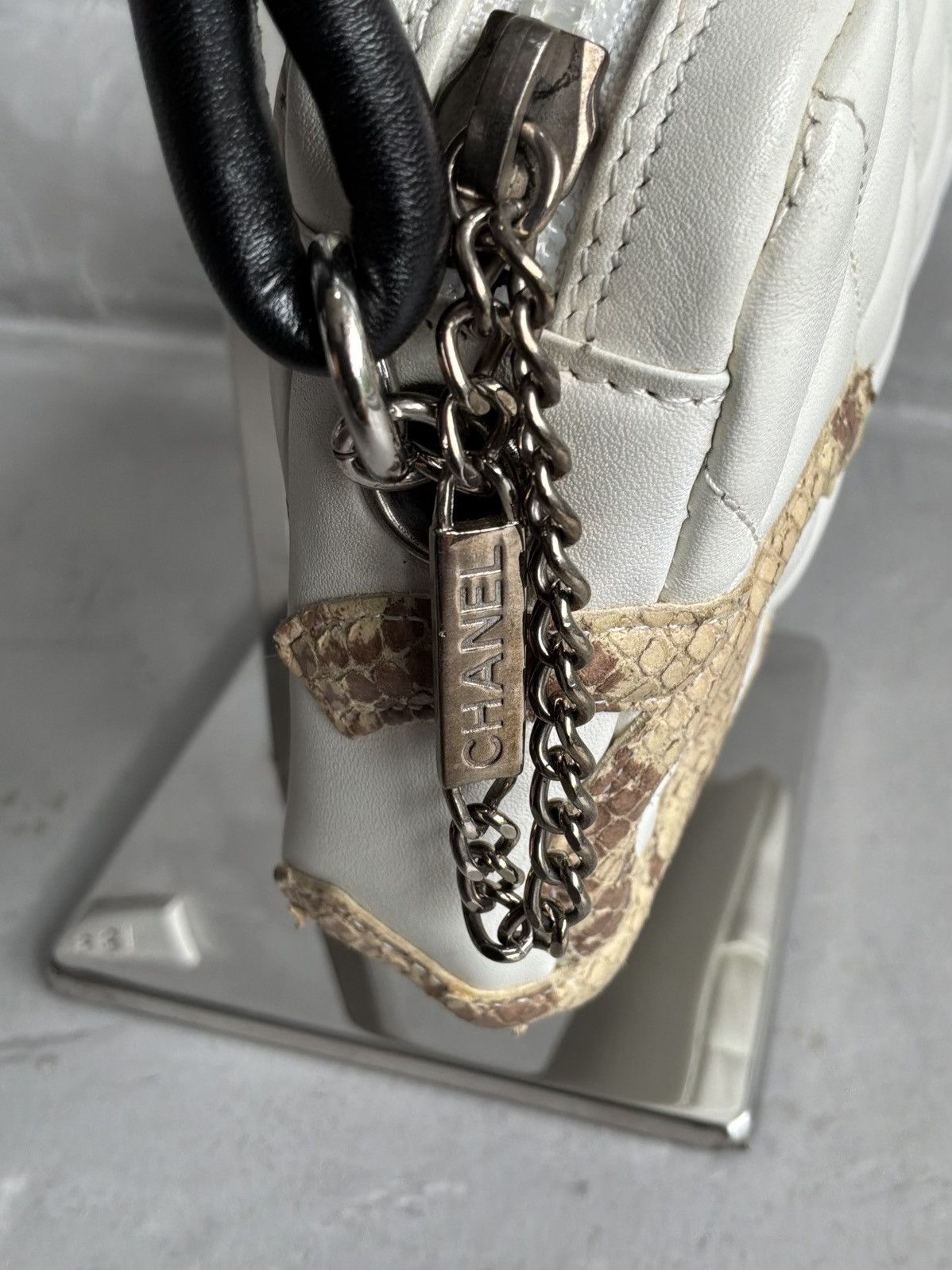 Chanel 2004 Chanel - Python CC Cambon Pochette Bag Size ONE SIZE - 12 Thumbnail