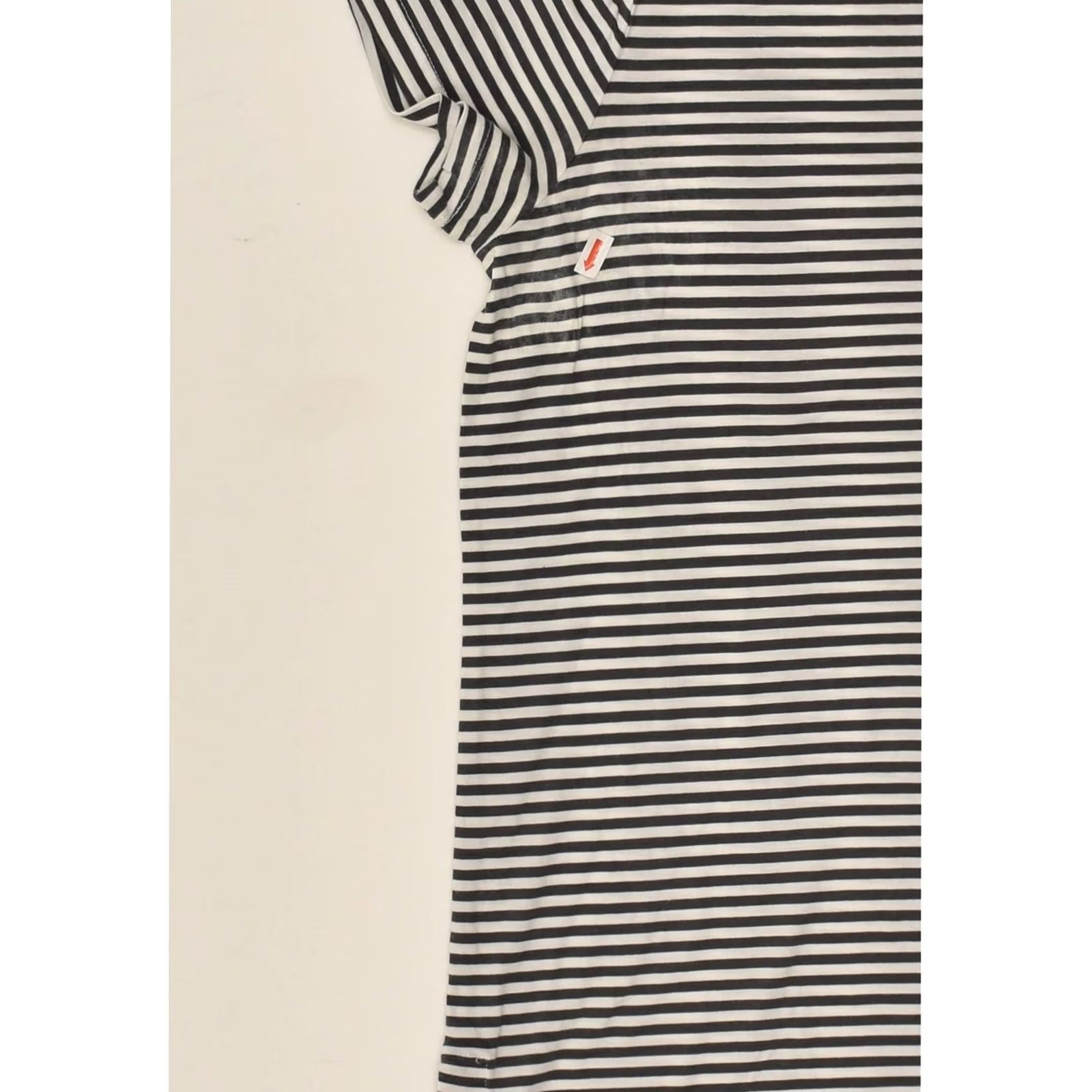 Massimo Dutti MASSIMO DUTTI Womens T-Shirt Loose Fit Small Navy Blue Striped Size S / US 4 / IT 40 - 3 Thumbnail