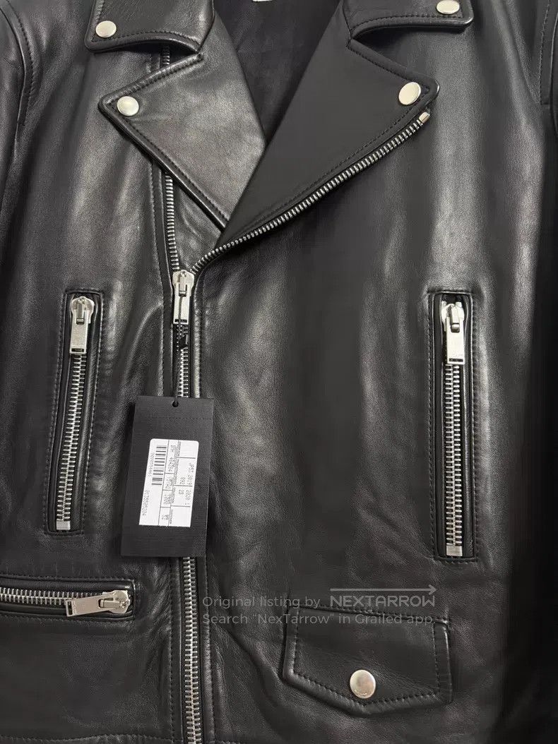 Saint Laurent Paris Saint Laurent Paris Black Leather Biker Jacket i Size US L / EU 52-54 / 3 - 3 Thumbnail