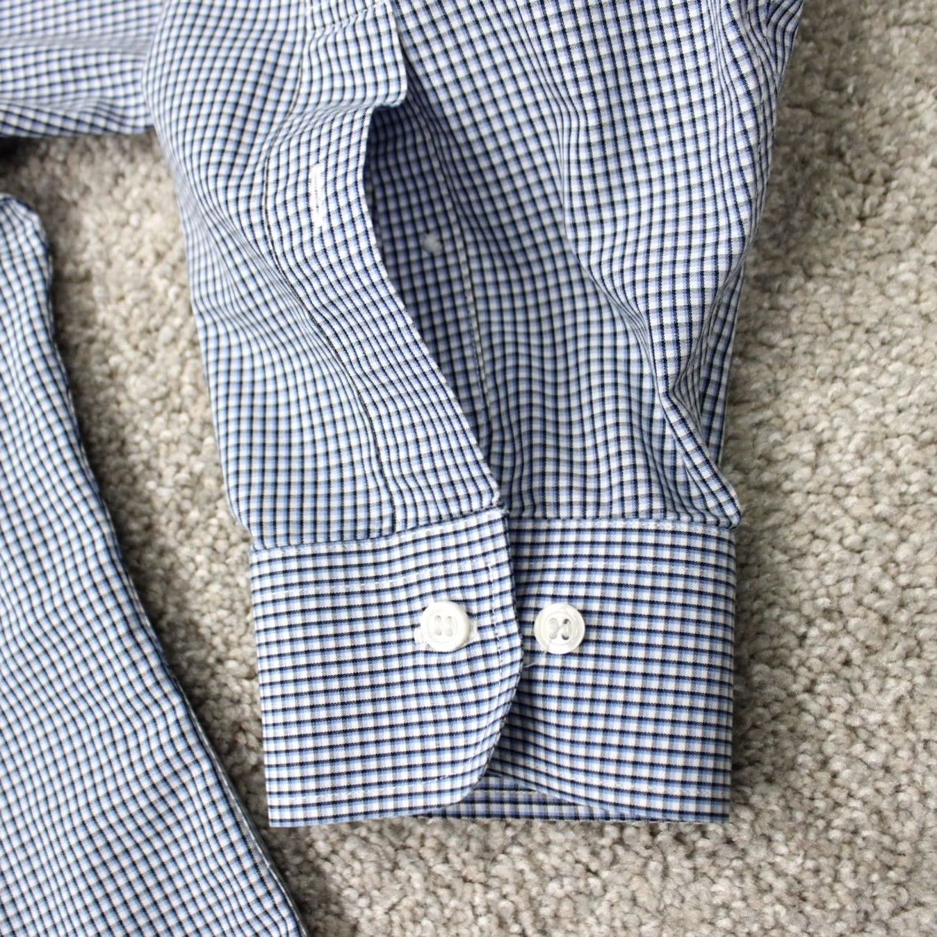 Brooks Brothers Brooks Brothers Regent Shirt Mens 16 1/2, 4/5 Blue Non-Iron L/S Button Dress Shirt Regular Size US XL / EU 56 / 4 - 5 Thumbnail