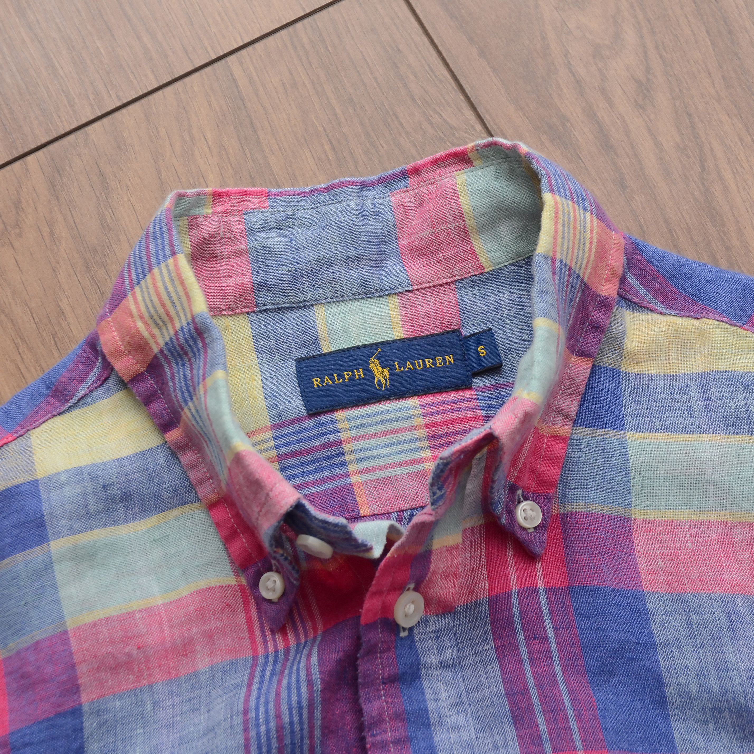 Ralph Lauren Ralph Lauren 100% Linen Checked Shirt Pink Multicolor Size S Size S / US 4 / IT 40 - 12 Thumbnail