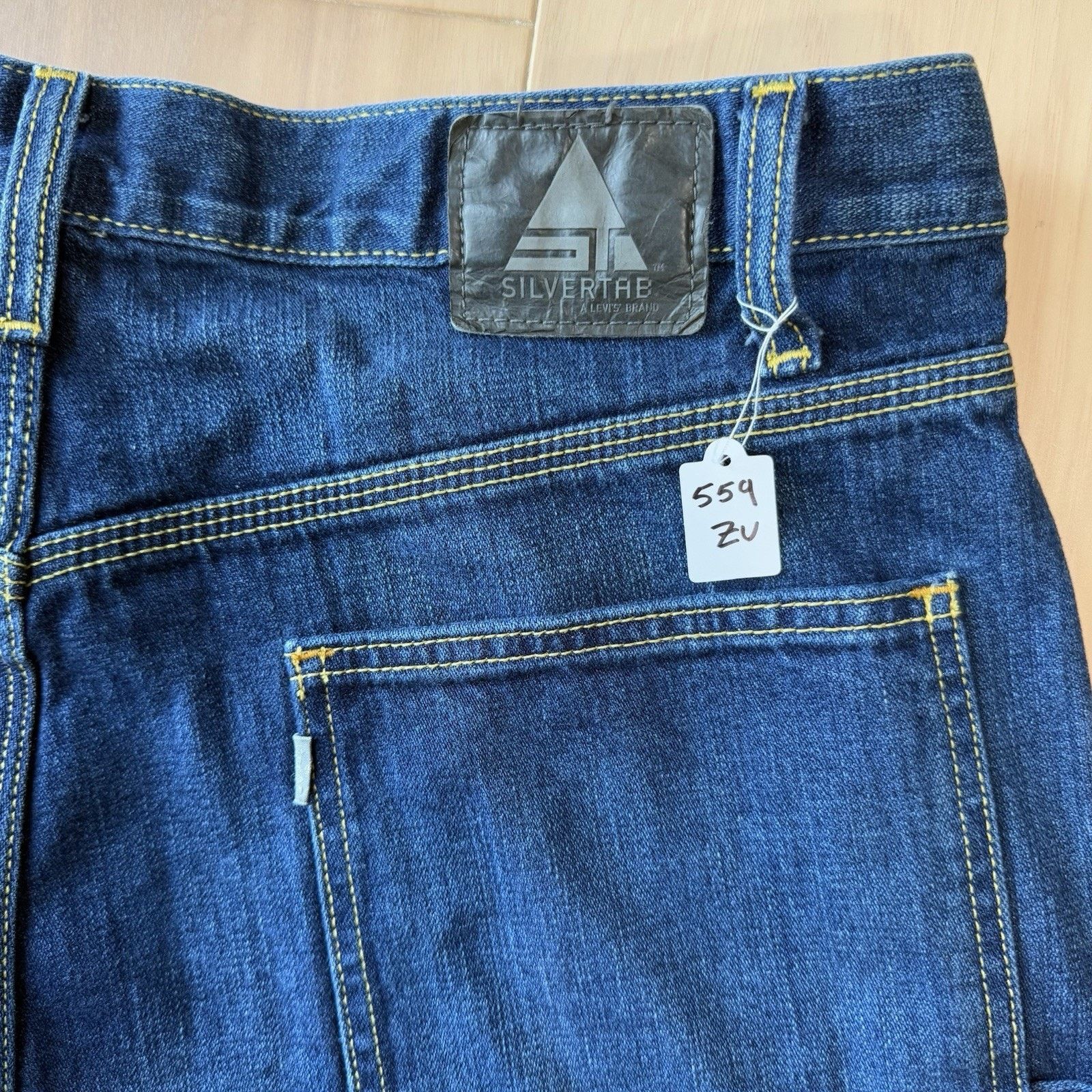 Levi's × Vintage Vintage Levis Silver Tab Jeans 36 Blue 90s Carpenter Baggy Size US 36 / EU 52 - 9 Thumbnail