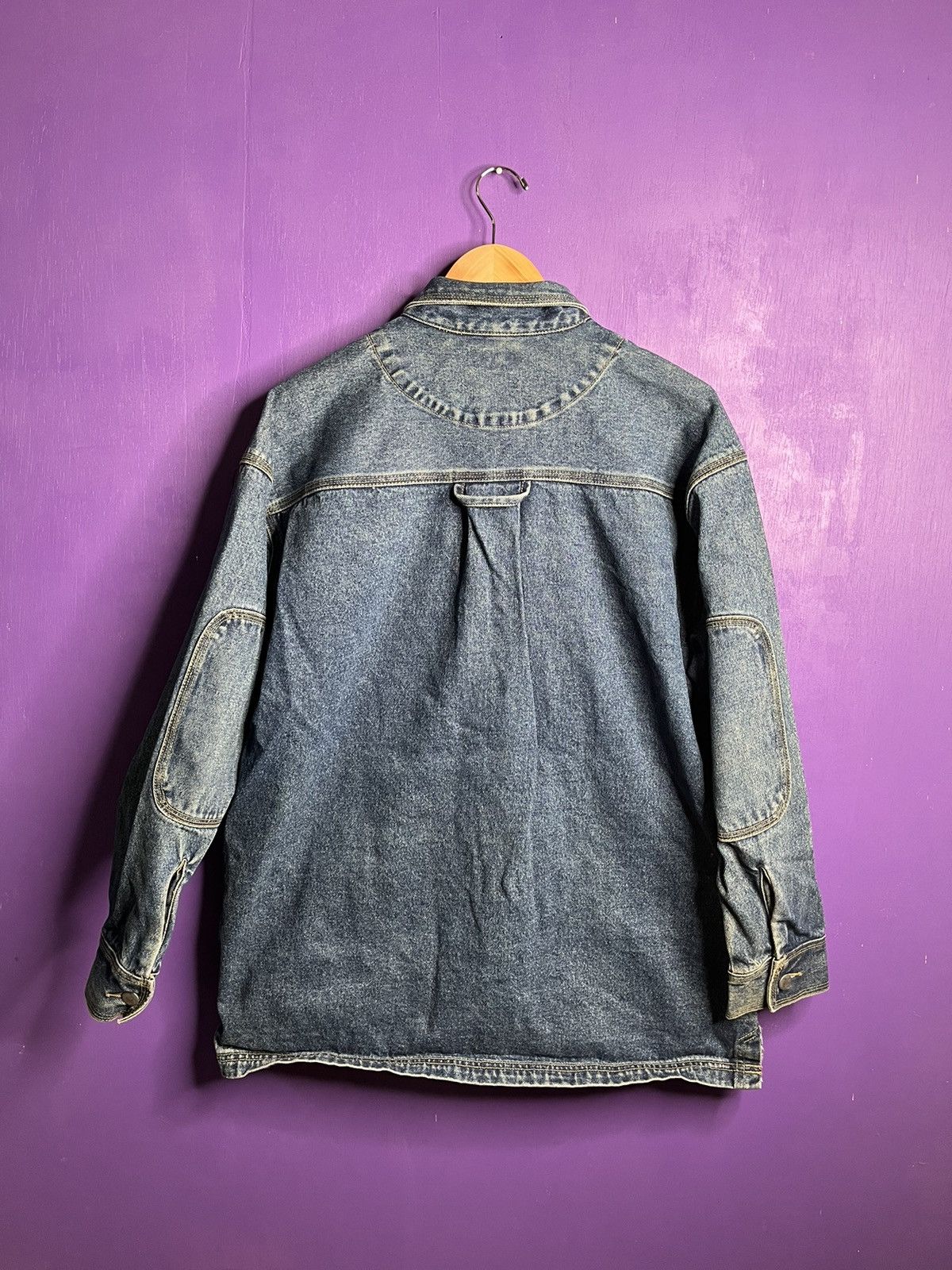 Vintage Vintage Maggear zip up denim overshirt jacket Size US XL / EU 56 / 4 - 2 Thumbnail