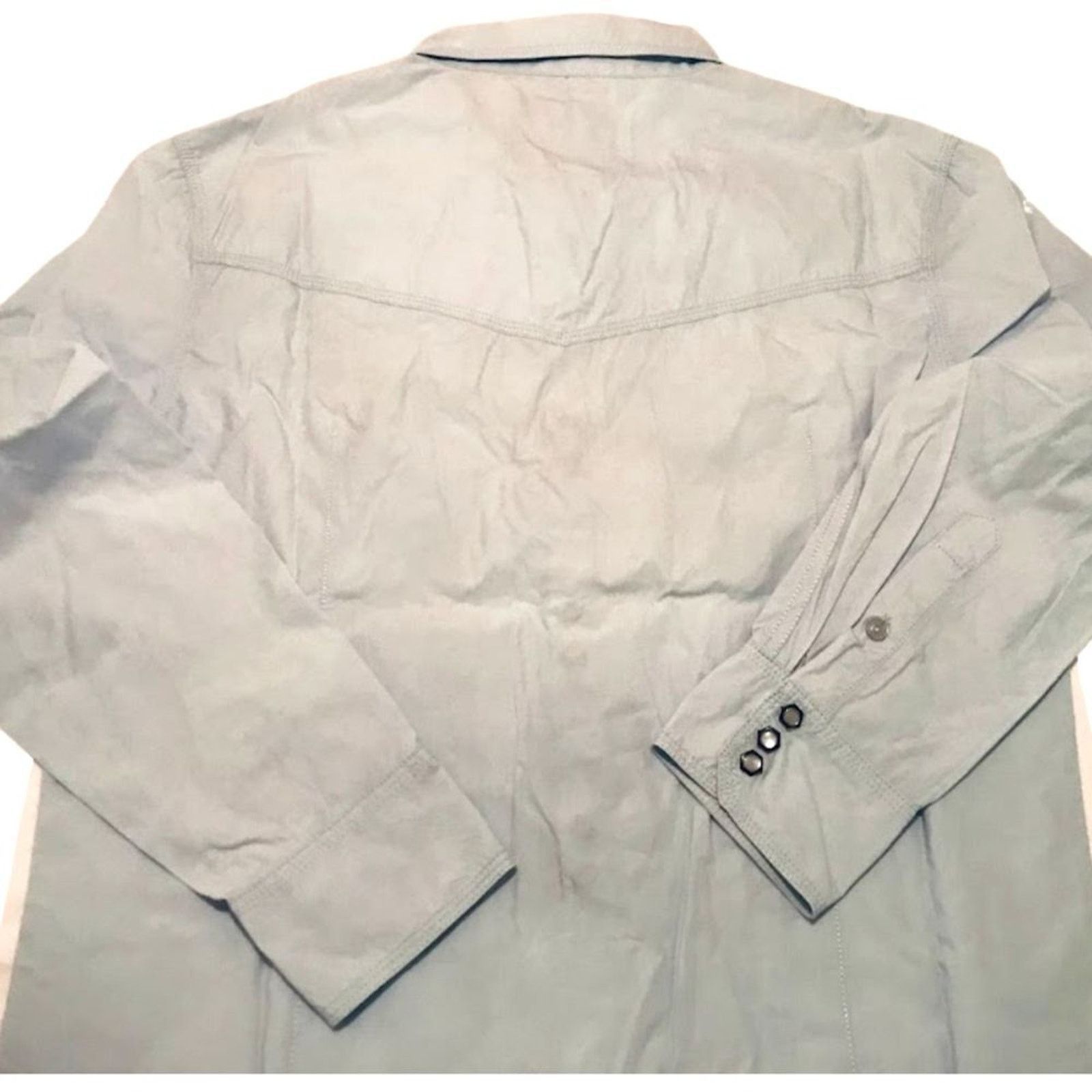 The Unbranded Brand D&D Luxury Denim Men`s Casual Western Shirt L Light Blue Size US L / EU 52-54 / 3 - 4 Thumbnail