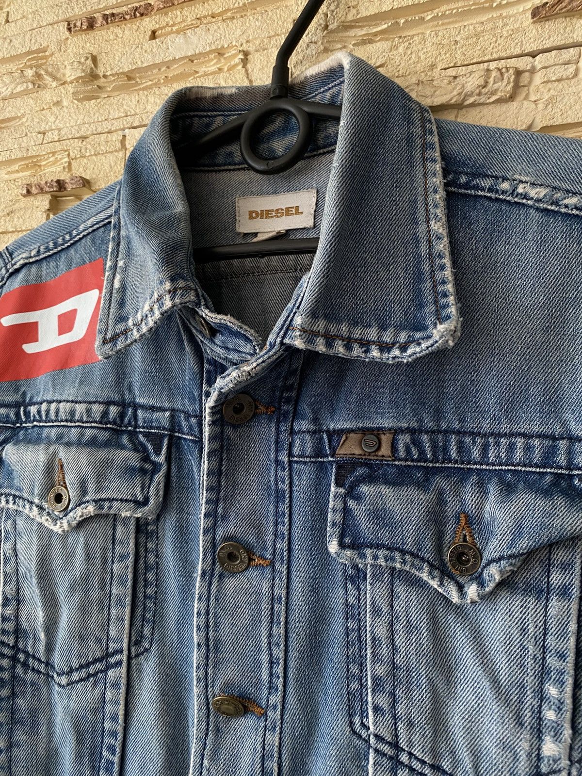 Diesel Diesel Vintage D Logo Denim Jacket Size US L / EU 52-54 / 3 - 2 Thumbnail