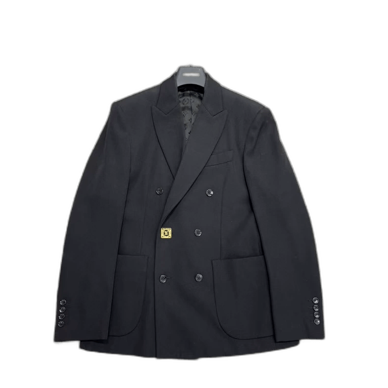 Louis Vuitton Louis Vuitton Gold Button Wool Blazer-yf Size US M / EU 48-50 / 2 - 1 Thumbnail
