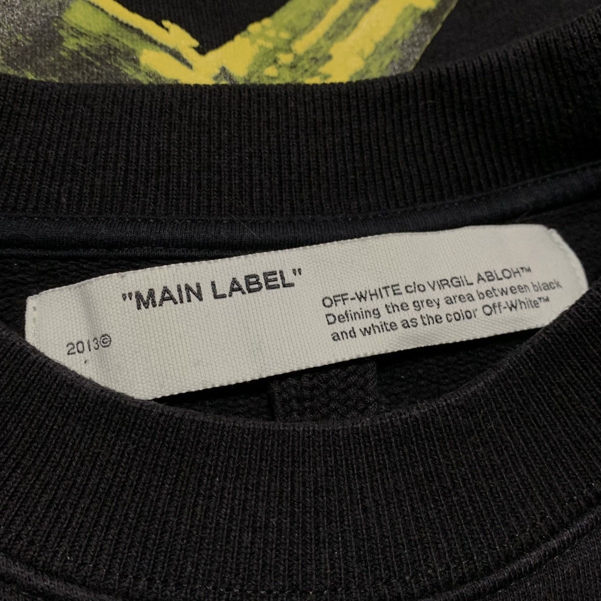 Off-White Off White Medium Acrylic Arrows Black Sweatshirt Crewneck Size US M / EU 48-50 / 2 - 6 Thumbnail