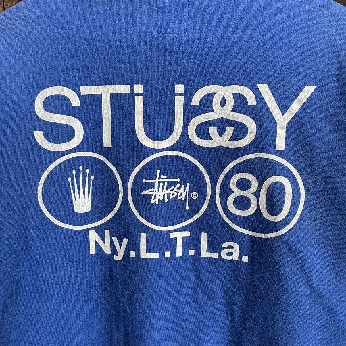Stussy Vintage Stussy Distressed Borro Hoodie Size US L / EU 52-54 / 3 - 5 Thumbnail