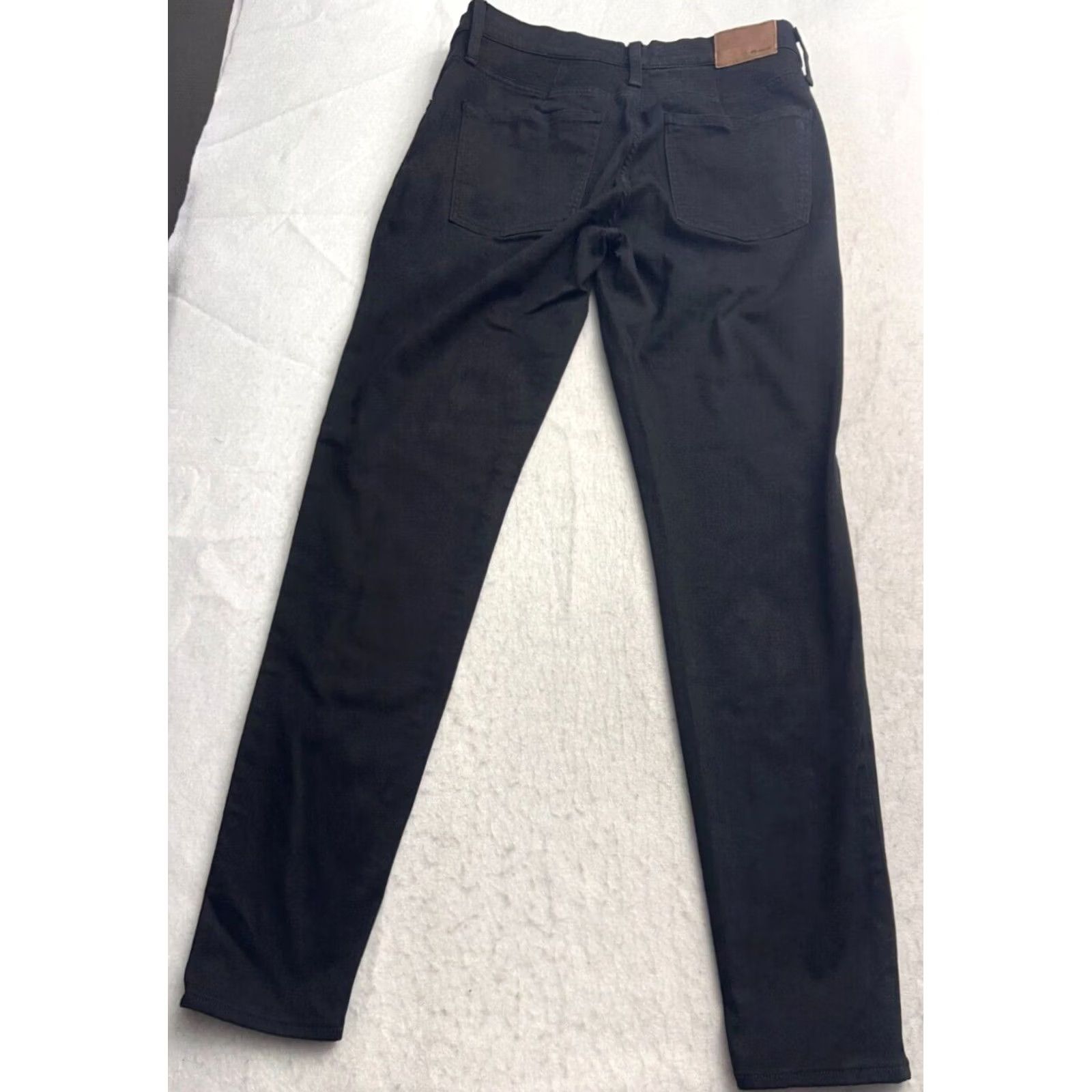 Madewell Madewell Jeans Skinny 8" 30x30 Tall Black Denim Button Zip High Rise Womens 90s City Preppy Vintage Jeans Size 24" / US 00 / IT 34 - 6 Thumbnail
