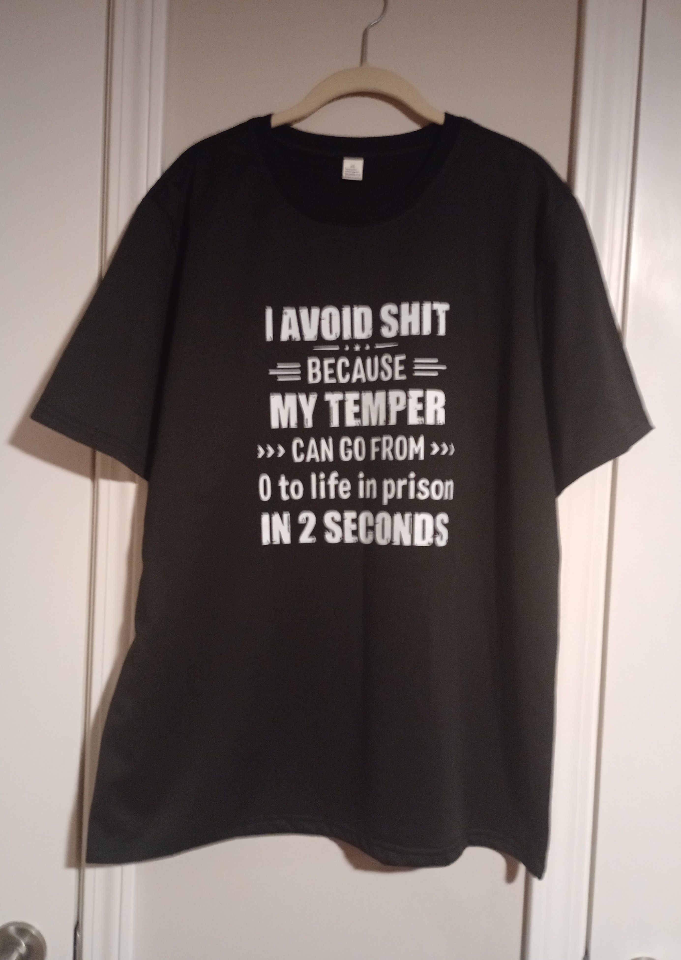 Other Men's Fashion Black XL Print TShirt with Saying Size US XL / EU 56 / 4 - 1 Thumbnail