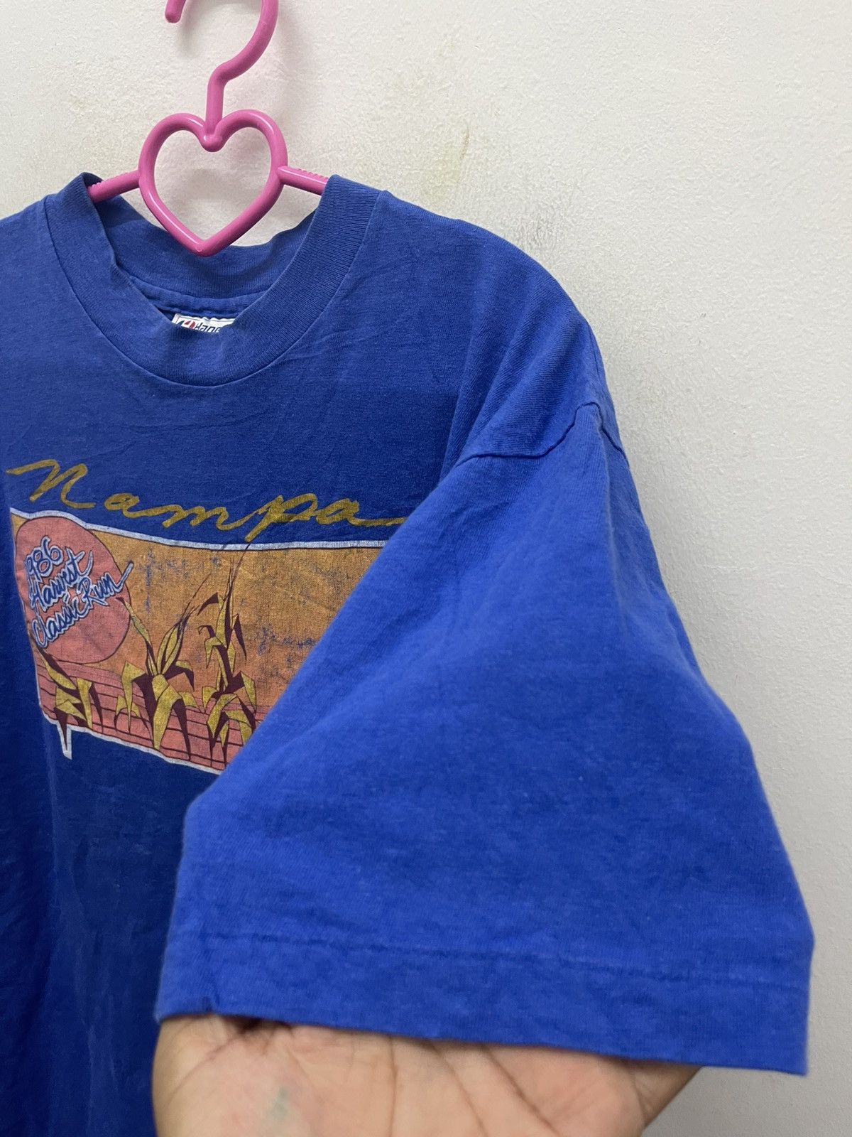 Vintage Rare 1986 Vintage HARVEST CLASSIC RUN Nampa Hanes USA Tee Size US L / EU 52-54 / 3 - 4 Thumbnail