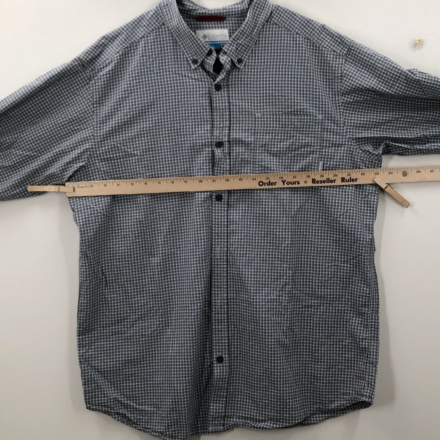 Vintage Columbia Mens Gray Long Sleeve Check Collared Casual Button Up Shirt XL Size US XL / EU 56 / 4 - 2 Thumbnail