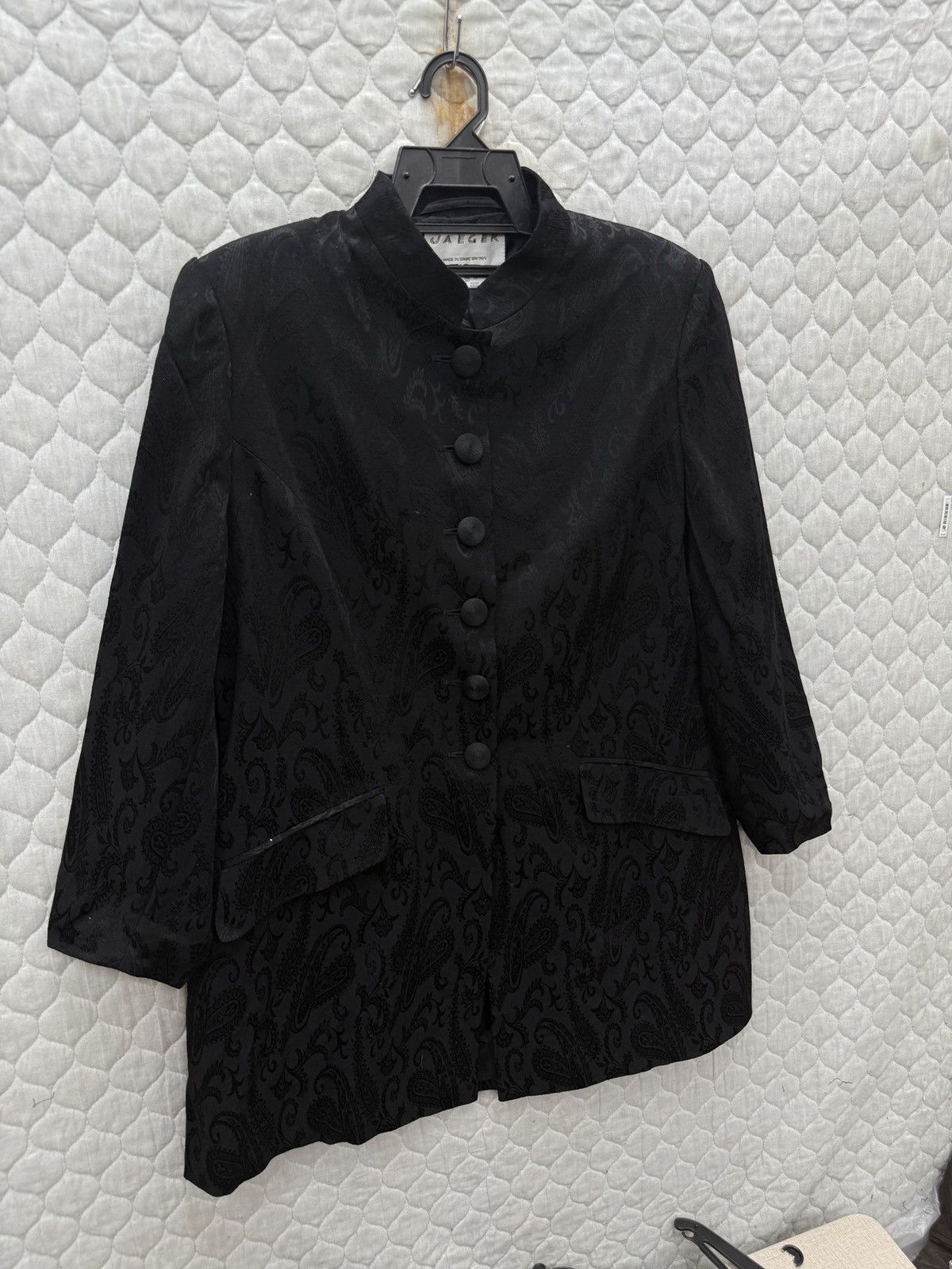 Jaeger 🔥🔥🔥ARCHIVE JAEGER BLACK PAISLEY JACKET Size M / US 6-8 / IT 42-44 - 3 Thumbnail