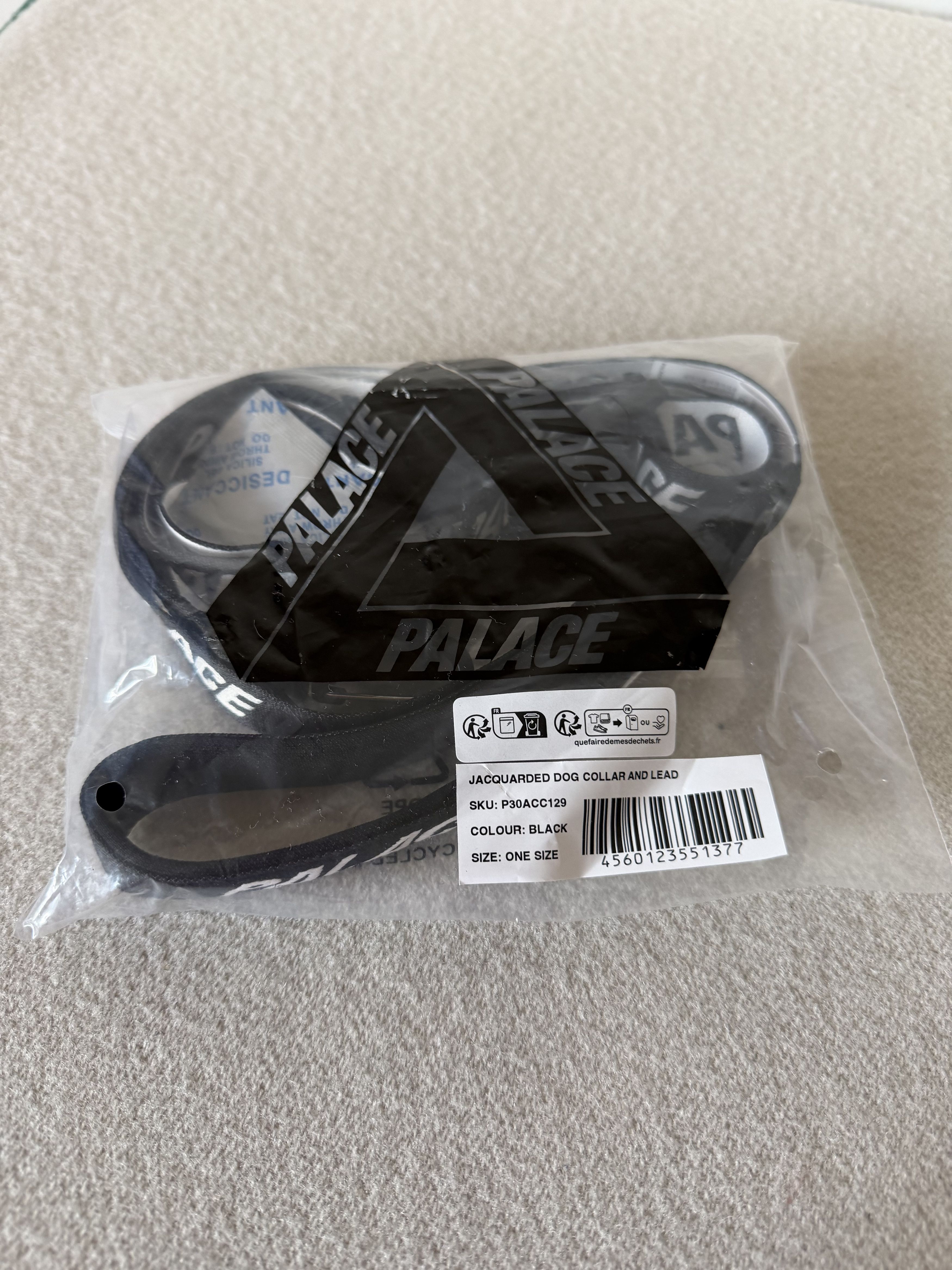 Palace Palace Jacquard Dog Collar and Lead in Black Size ONE SIZE - 2 Thumbnail