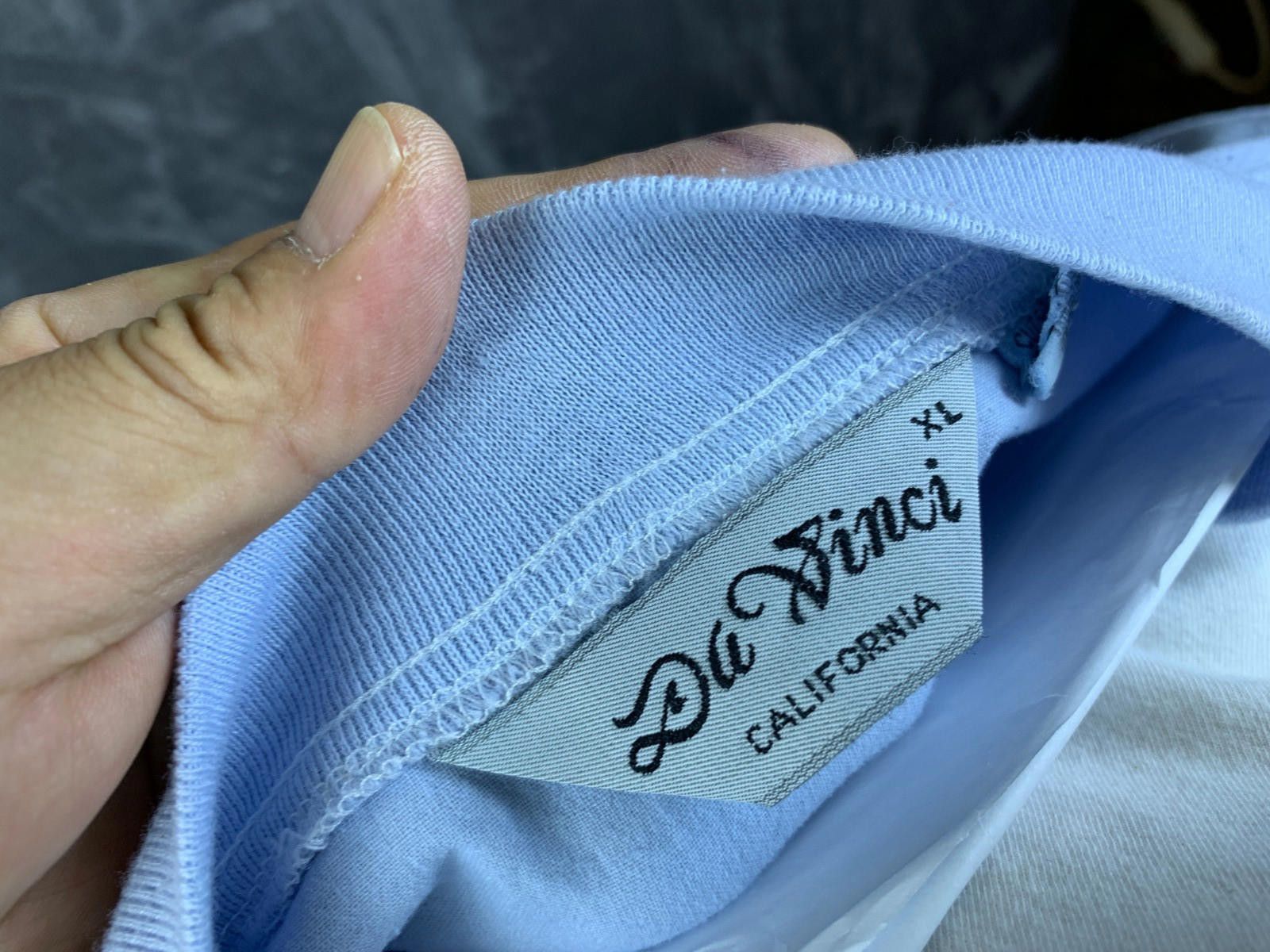 Designer Vintage Da Vinci CA Men Blue/Navy Striped SS Polo Shirt (239 Size US L / EU 52-54 / 3 - 7 Thumbnail