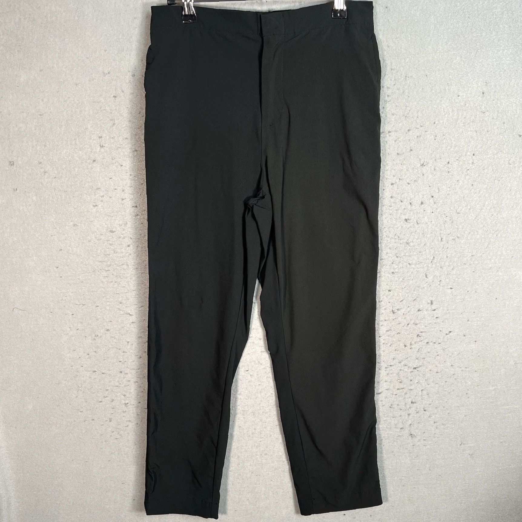 Mango VINTAGE Mango Pants Womens Small Black Tapered Leg Stretch Size 28" / US 6 / IT 42 - 2 Thumbnail
