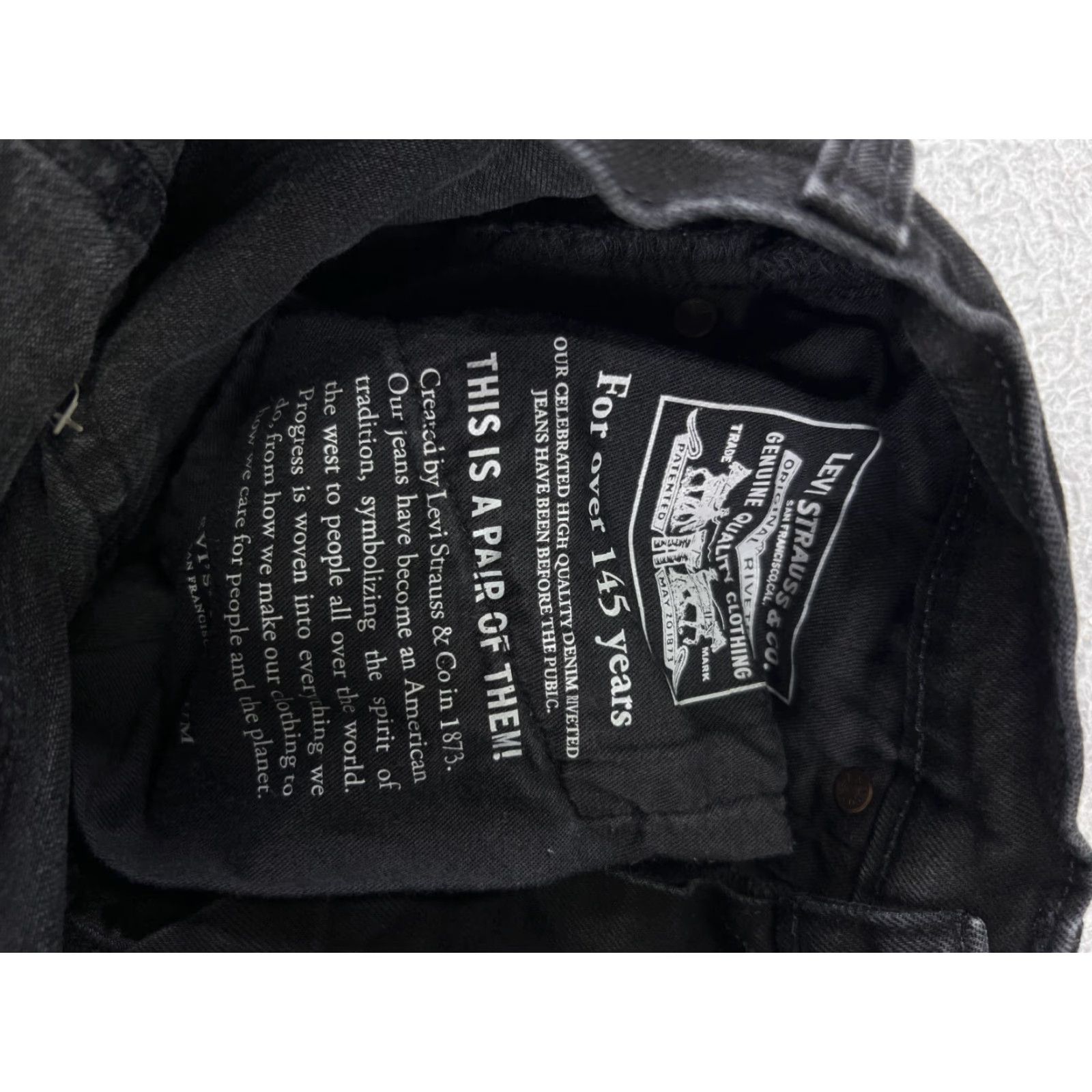 Levi's VINTAGE Levis Premium Jeans Womens 29 Back Denim Skinny Taper Cotton Blend Black 5-Pocket Design Mens? Size 29" - 7 Thumbnail