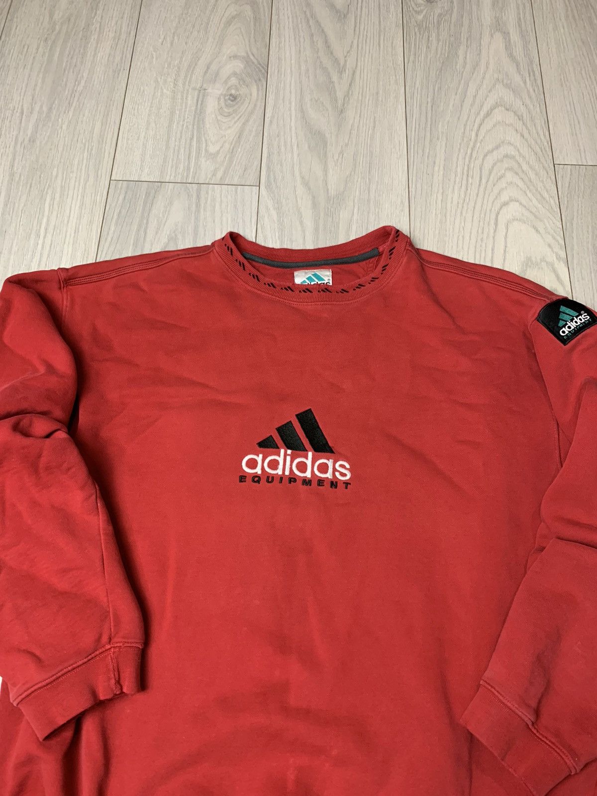 Vintage Vintage Sweatshirt Adidas Equipment Size US L / EU 52-54 / 3 - 3 Thumbnail