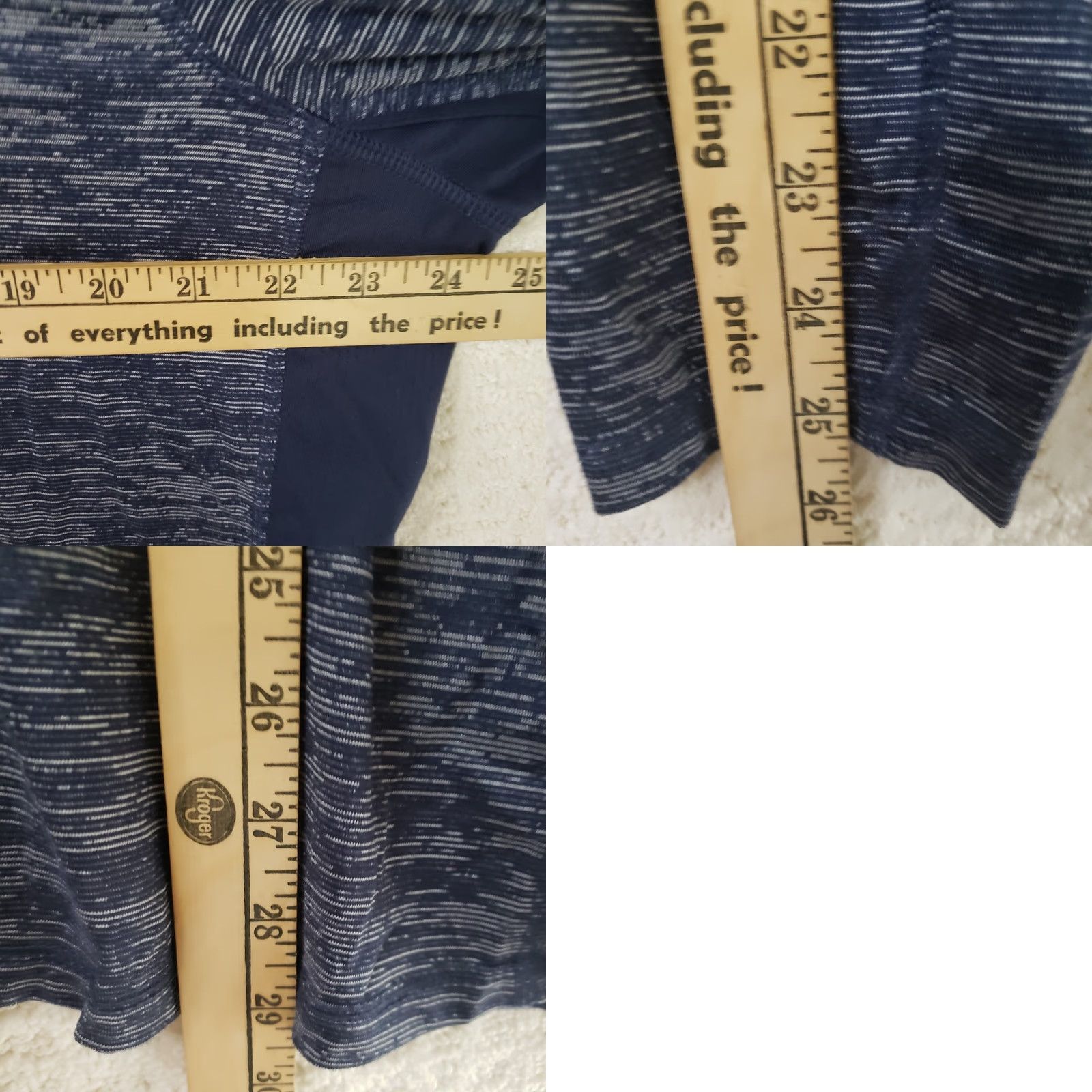 Vintage Russell Dri-Power 360 Men’s L Heathered Blue 1/4 Zip Athletic Shirt Long Sleeve Stretchy Polyester Blend Spandex Slim Fit Regular Size L Mens Shirts Size US L / EU 52-54 / 3 - 9 Thumbnail