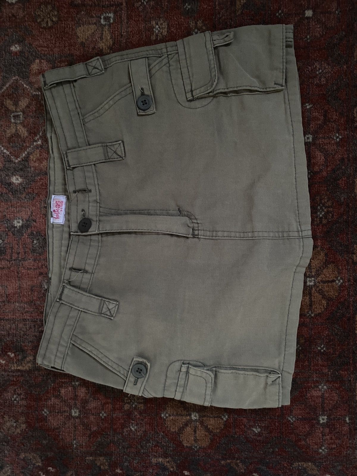 Other cargo green button mini skirt Size 26" / US 2 / IT 38 - 1 Thumbnail