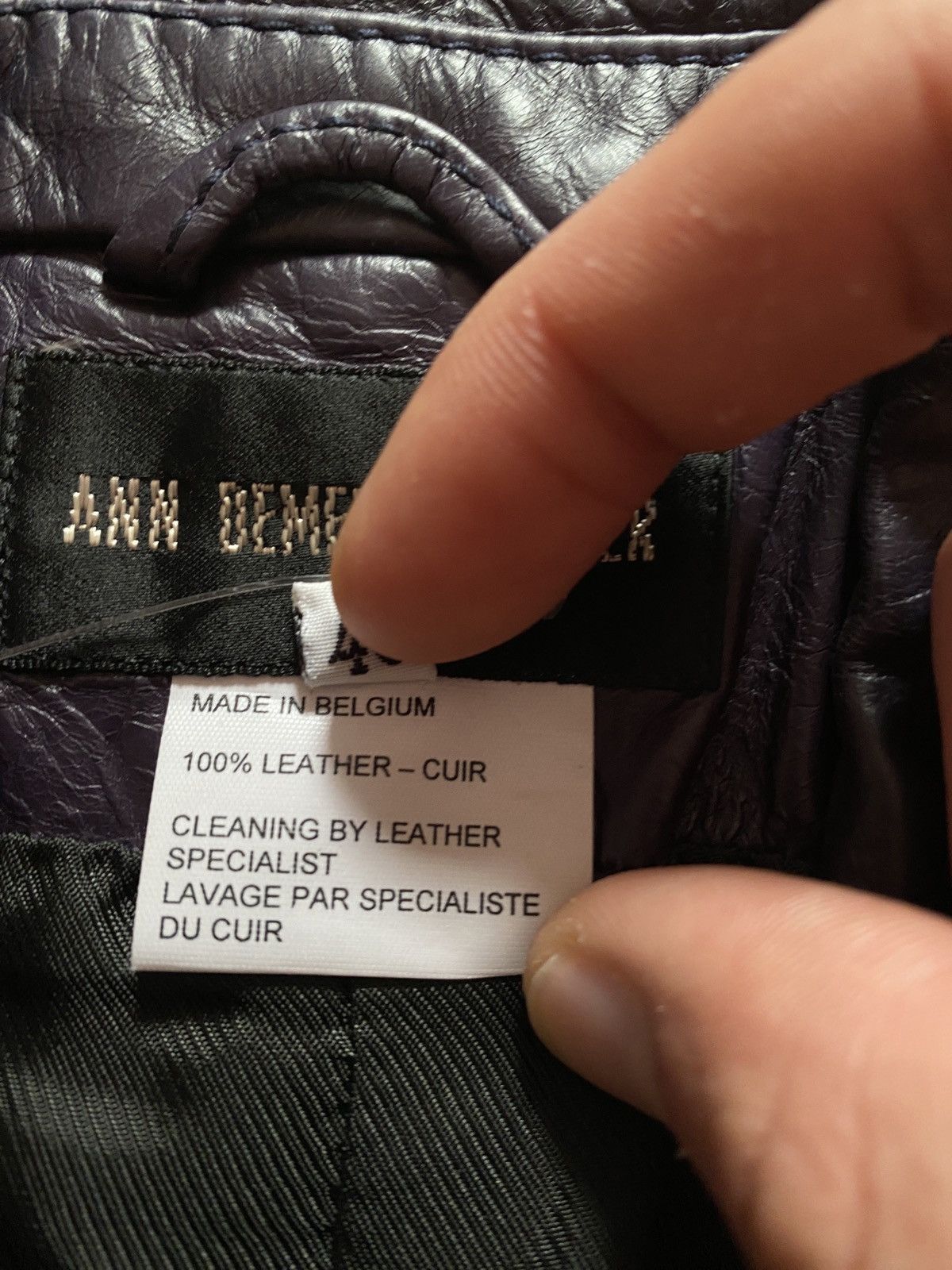 Ann Demeulemeester Archive SS01 Ann Demeulemeester Leather Distressed Blazer Size S / US 4 / IT 40 - 8 Thumbnail