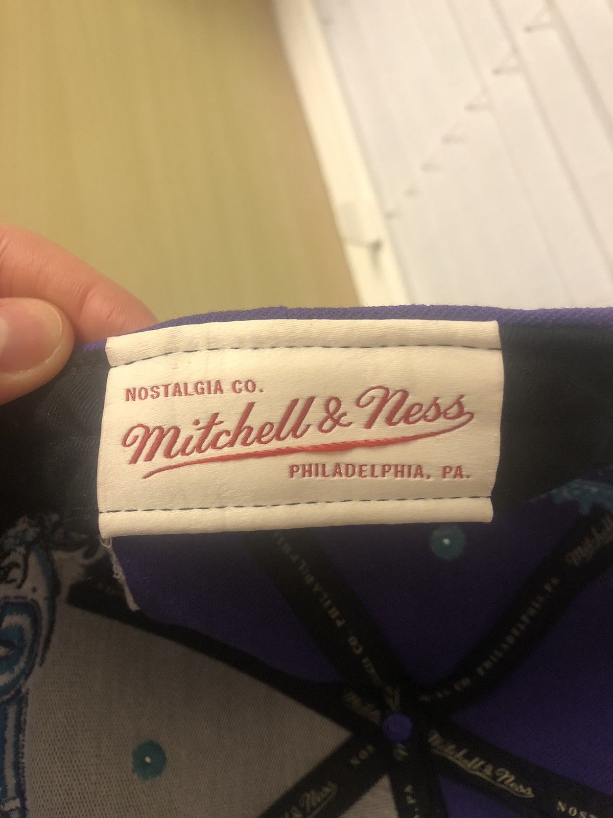 Mitchell & Ness × NBA CHARLOTTE HORNETS MITCHELL & NESS NBA VINTAGE HAT CAP Size ONE SIZE - 6 Thumbnail