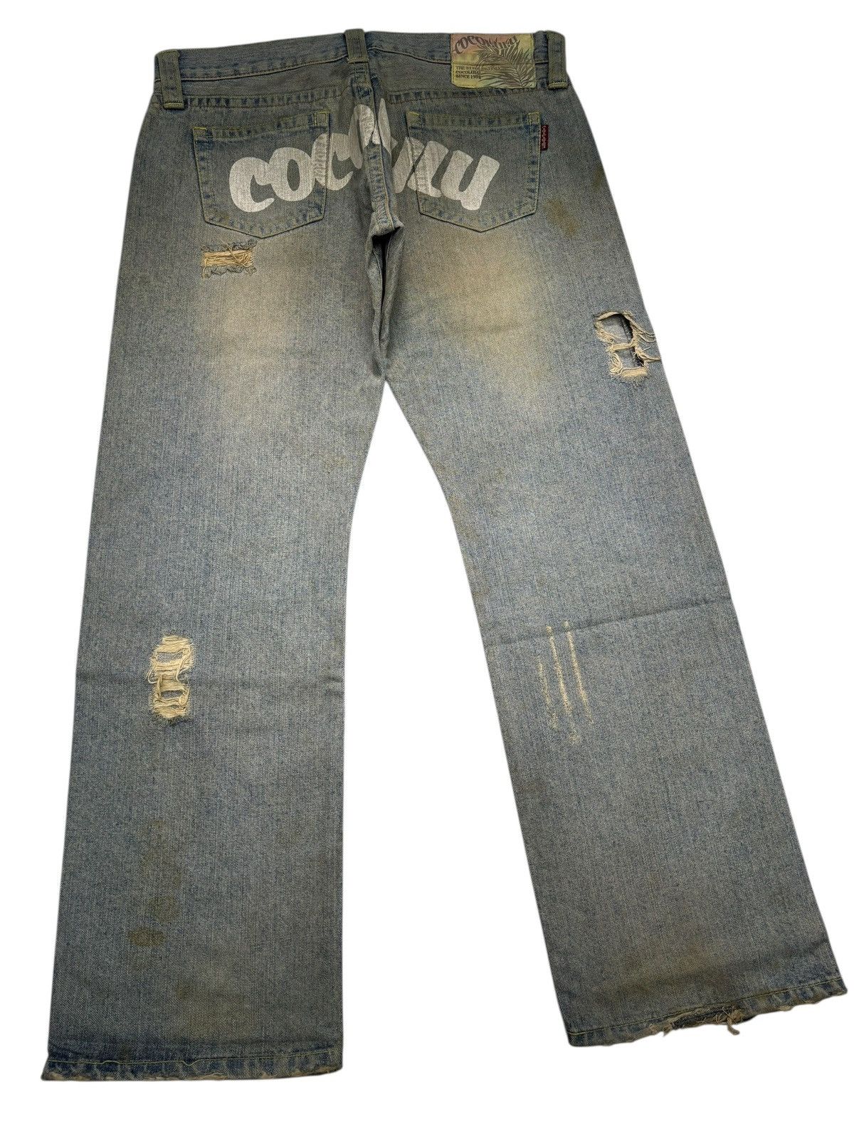 Acne Studios COCOLULU THRASHED BAGGY RUSTY DISTRESS DENIM JEANS Size US 34 / EU 50 - 4 Thumbnail
