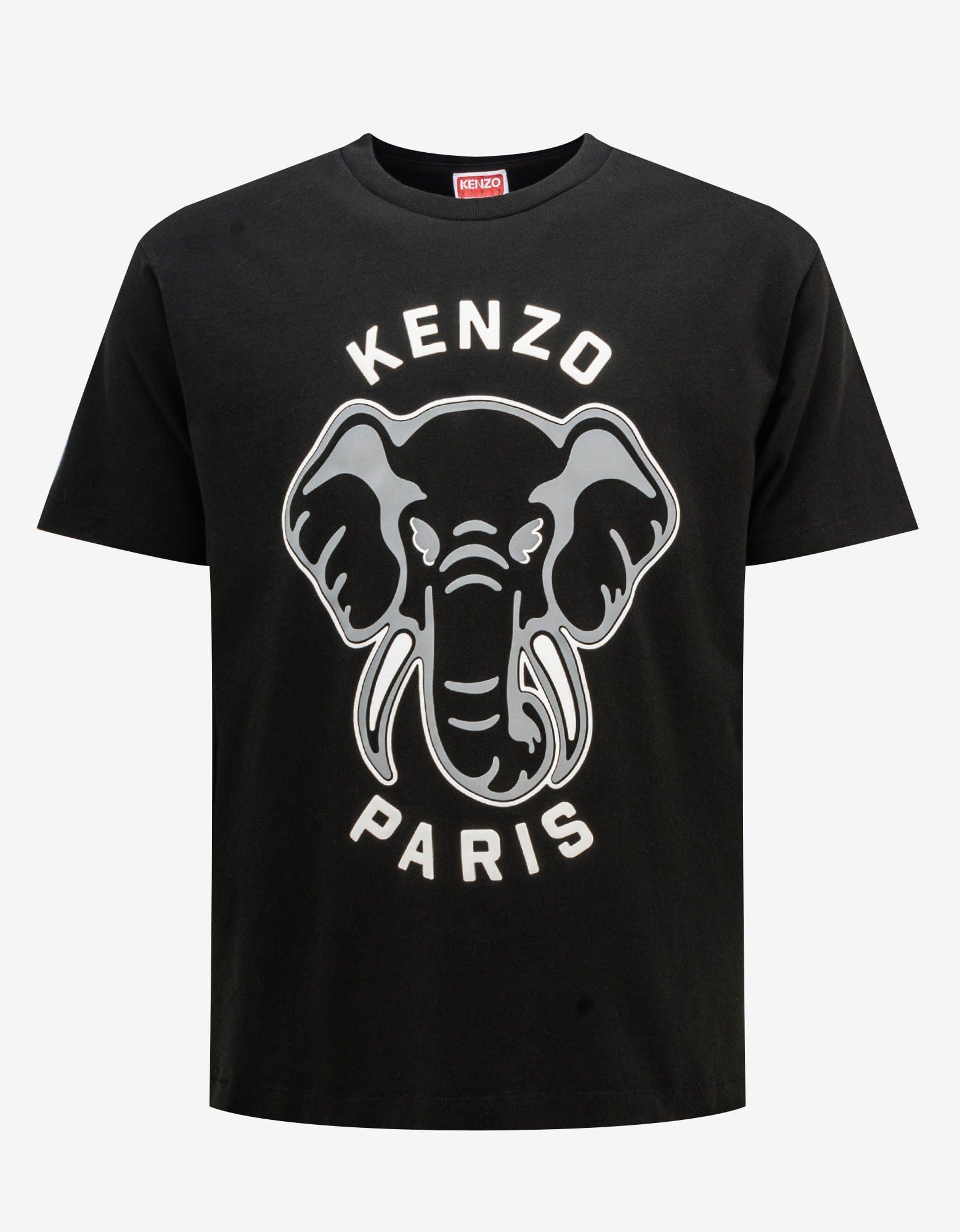 image of Black 'Kenzo Elephant' Oversize T-Shirt, Men's (Size Small)