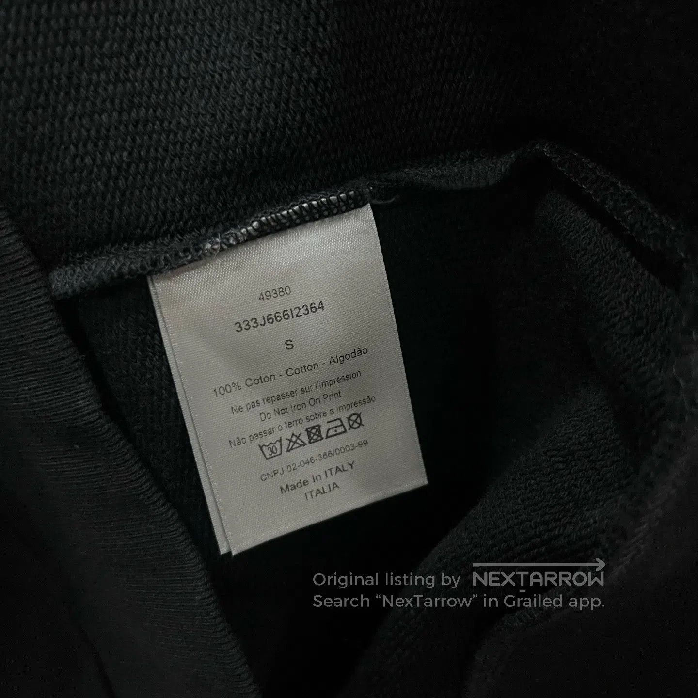Dior Dior Slogan Logo Hoodie| Size US S / EU 44-46 / 1 - 4 Thumbnail