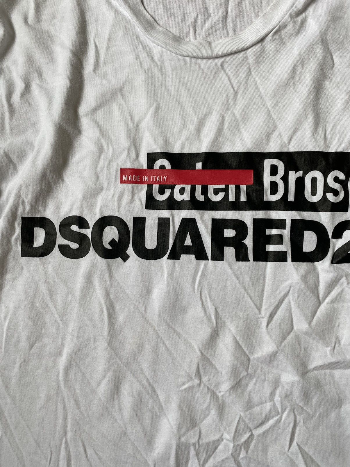 Dsquared2 DSQUARED2 Mens Logo Print Crewneck White T-shirt Size Medium Size US M / EU 48-50 / 2 - 5 Thumbnail