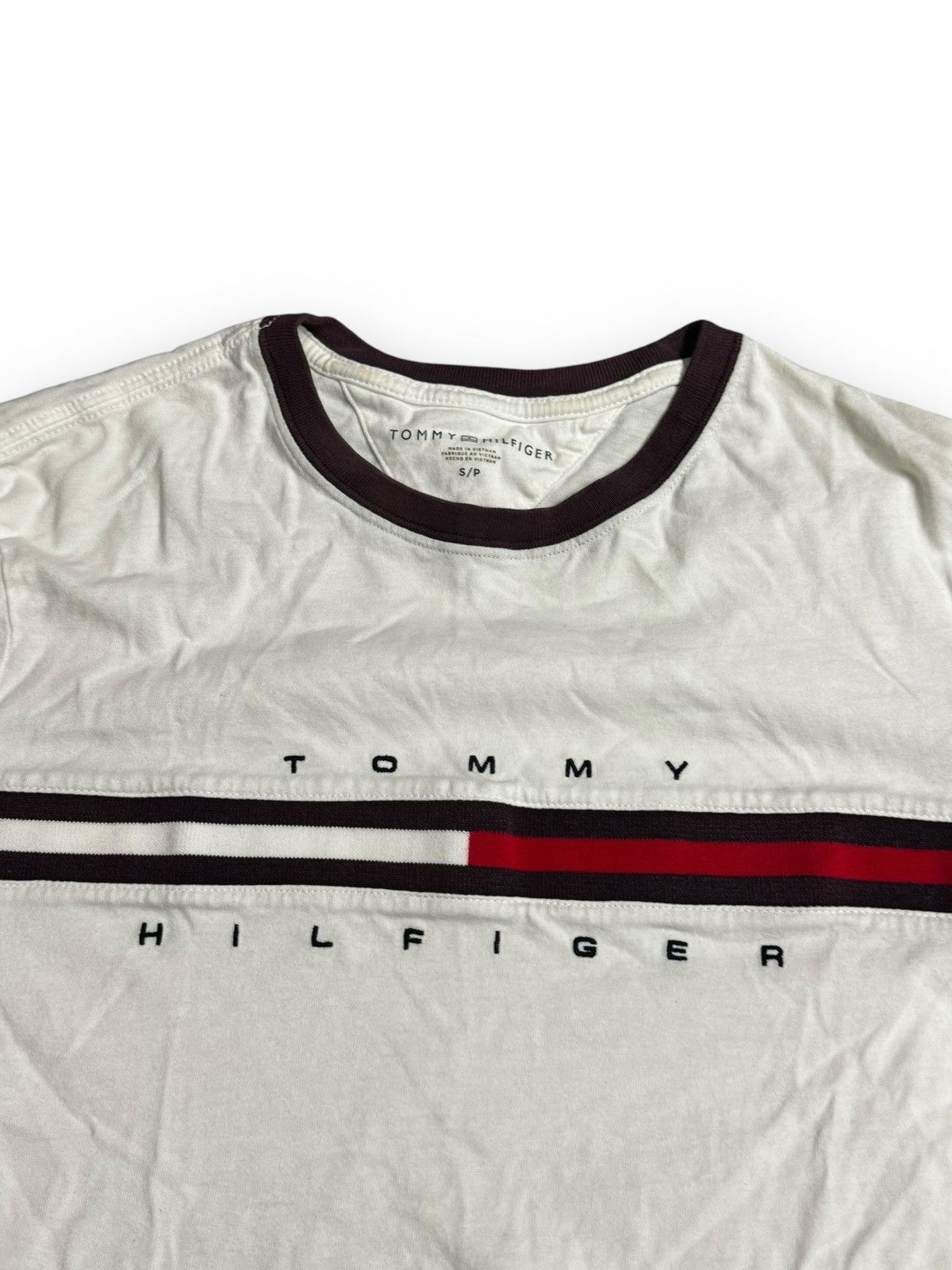 Tommy Hilfiger × Vintage Tommy Hilfiger y2k vtg logo box Tee Size US S / EU 44-46 / 1 - 2 Thumbnail