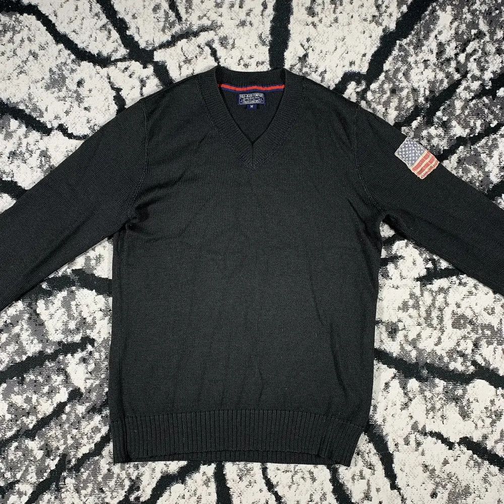Polo Ralph Lauren × Vintage Polo Ralph Lauren USA Flag Logo Sweater Knit Vintage 90s Size US M / EU 48-50 / 2 - 4 Thumbnail