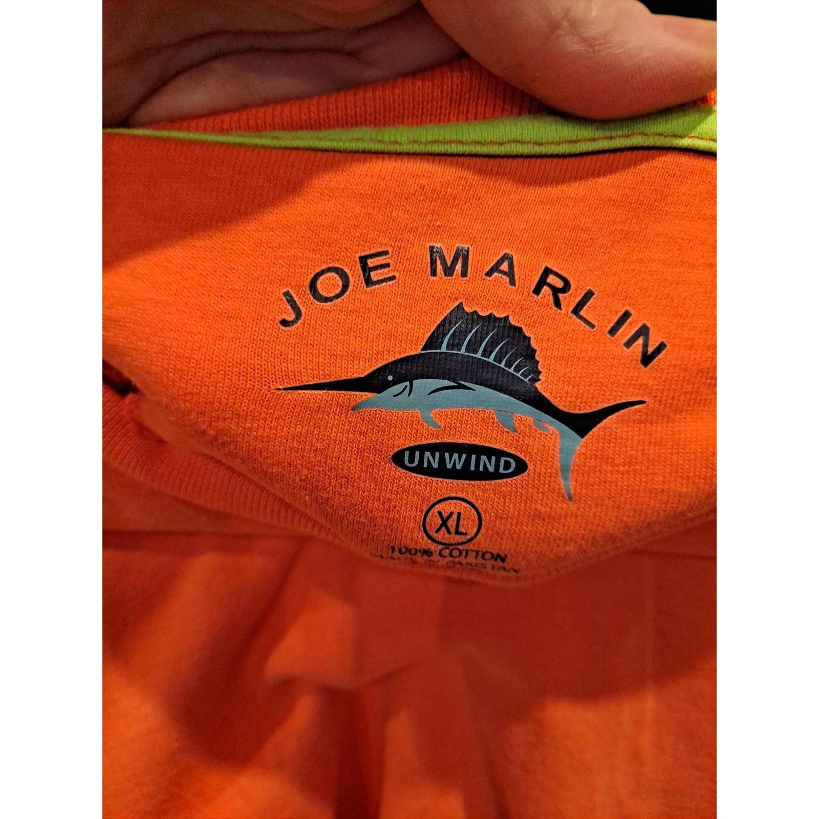 Other Joe Marlin Orange Tee with Green Embroidered Logo Size XL Size US XL / EU 56 / 4 - 3 Thumbnail