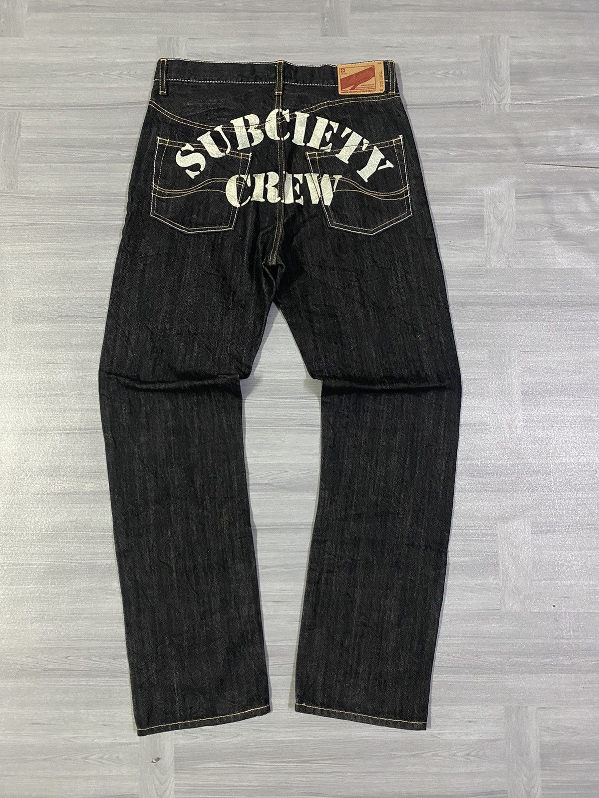 Japanese Brand Black Subciety Straight Denim Jeans Size US 32 / EU 48 - 1 Thumbnail
