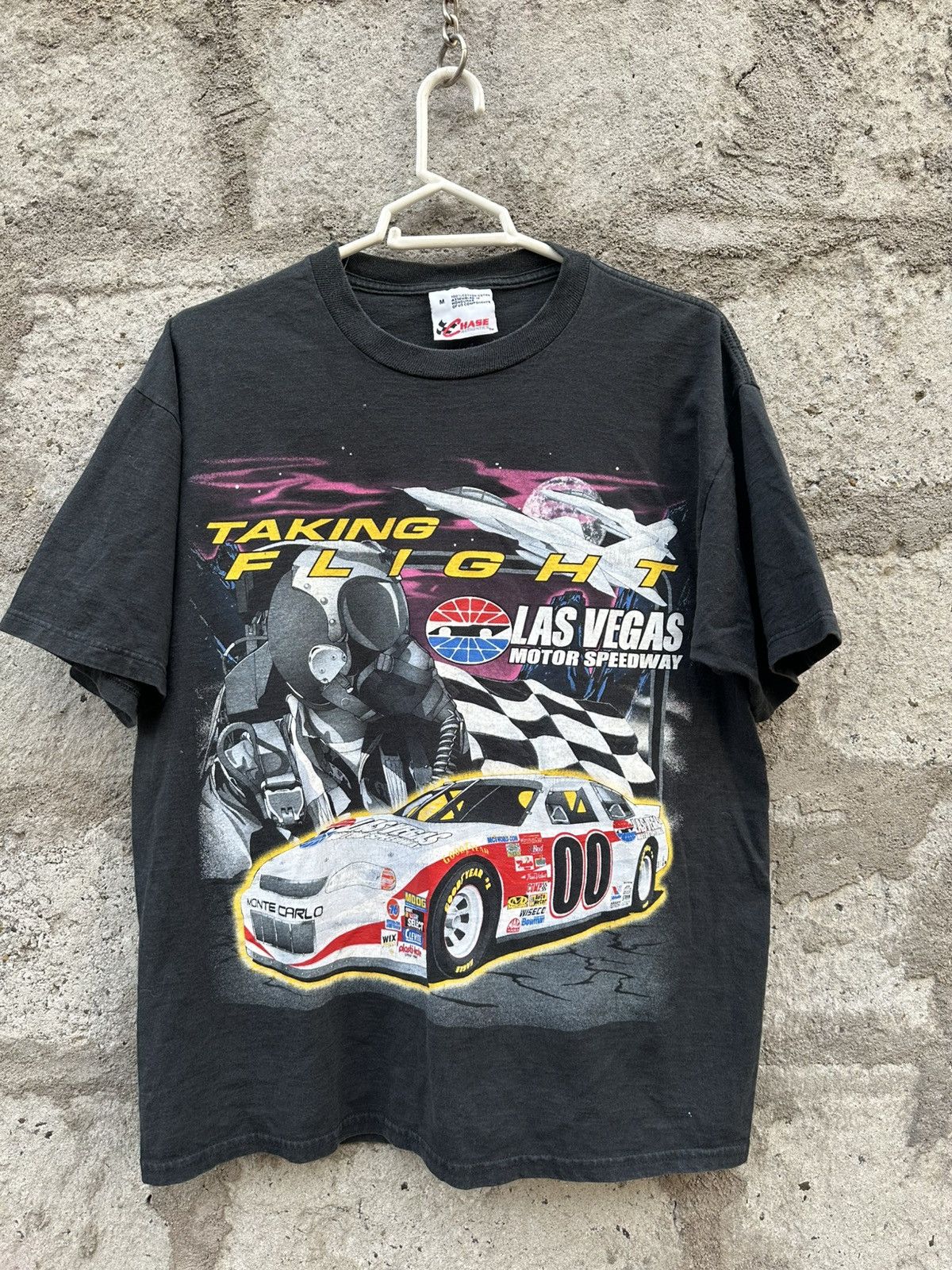 Chase Authentics × Vintage vintage Chase authentic Taking flight Las Vegas Motor Speedway T shirt Size US M / EU 48-50 / 2 - 1 Thumbnail