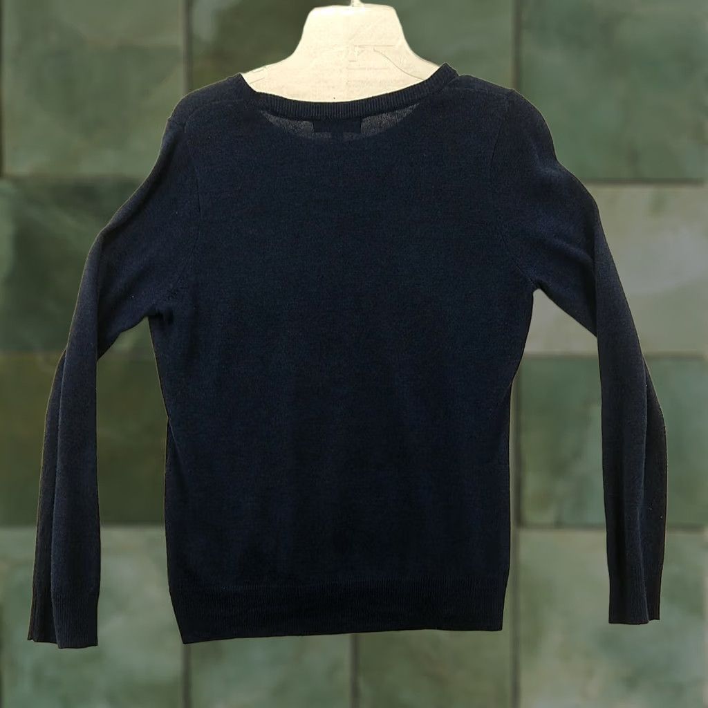 Vintage KUT from the Kloth Sweater Shirt M Blue Textured Knit Slim Raglan Long Sleeve Pullover Modern Bohemian Mens Womens Size M / US 6-8 / IT 42-44 - 1 Thumbnail