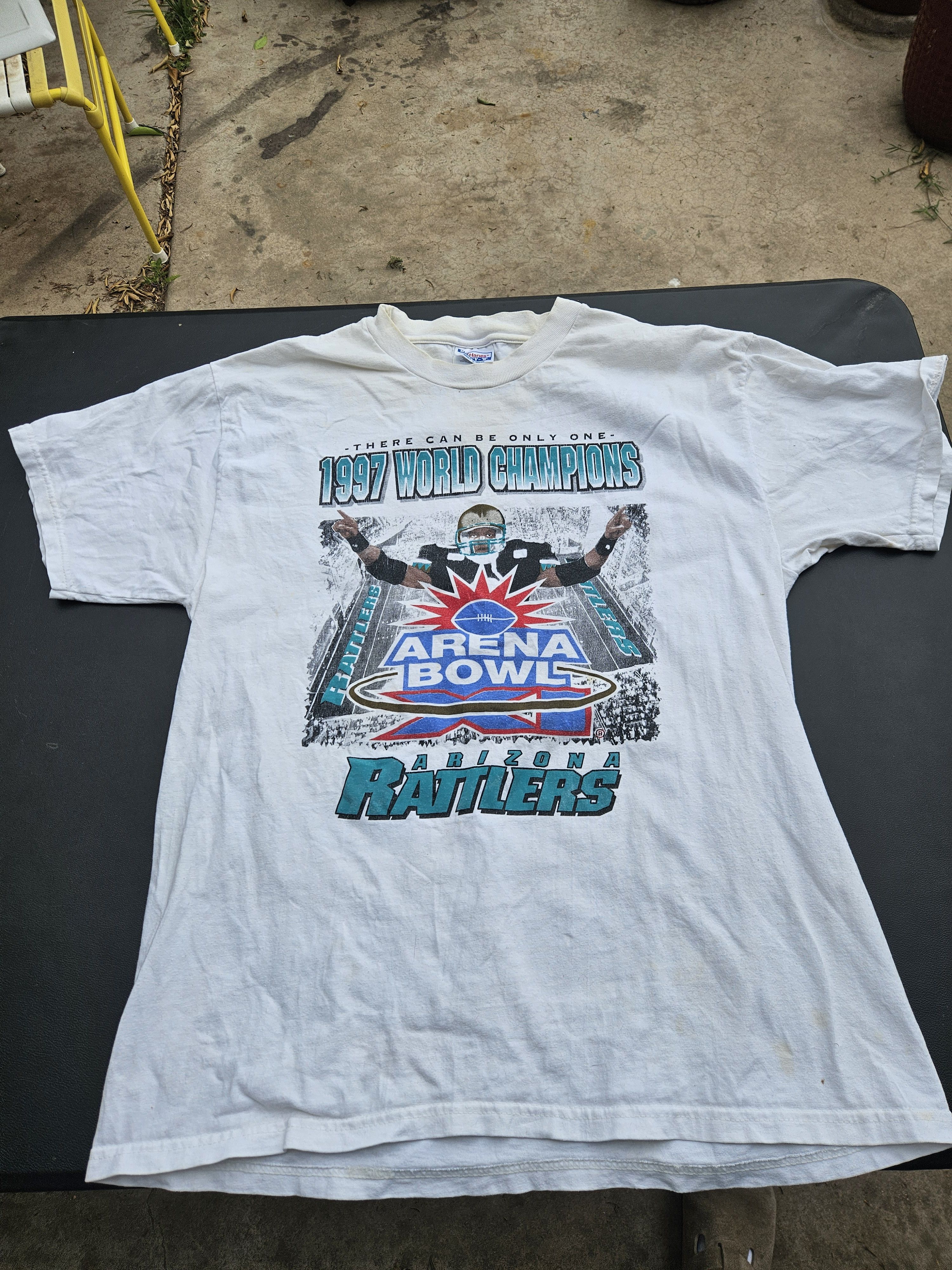 Hanes Arizona Rattlers 1997 Arena Bowl Champions Vintage Hanes Tee Size US L / EU 52-54 / 3 - 1 Thumbnail