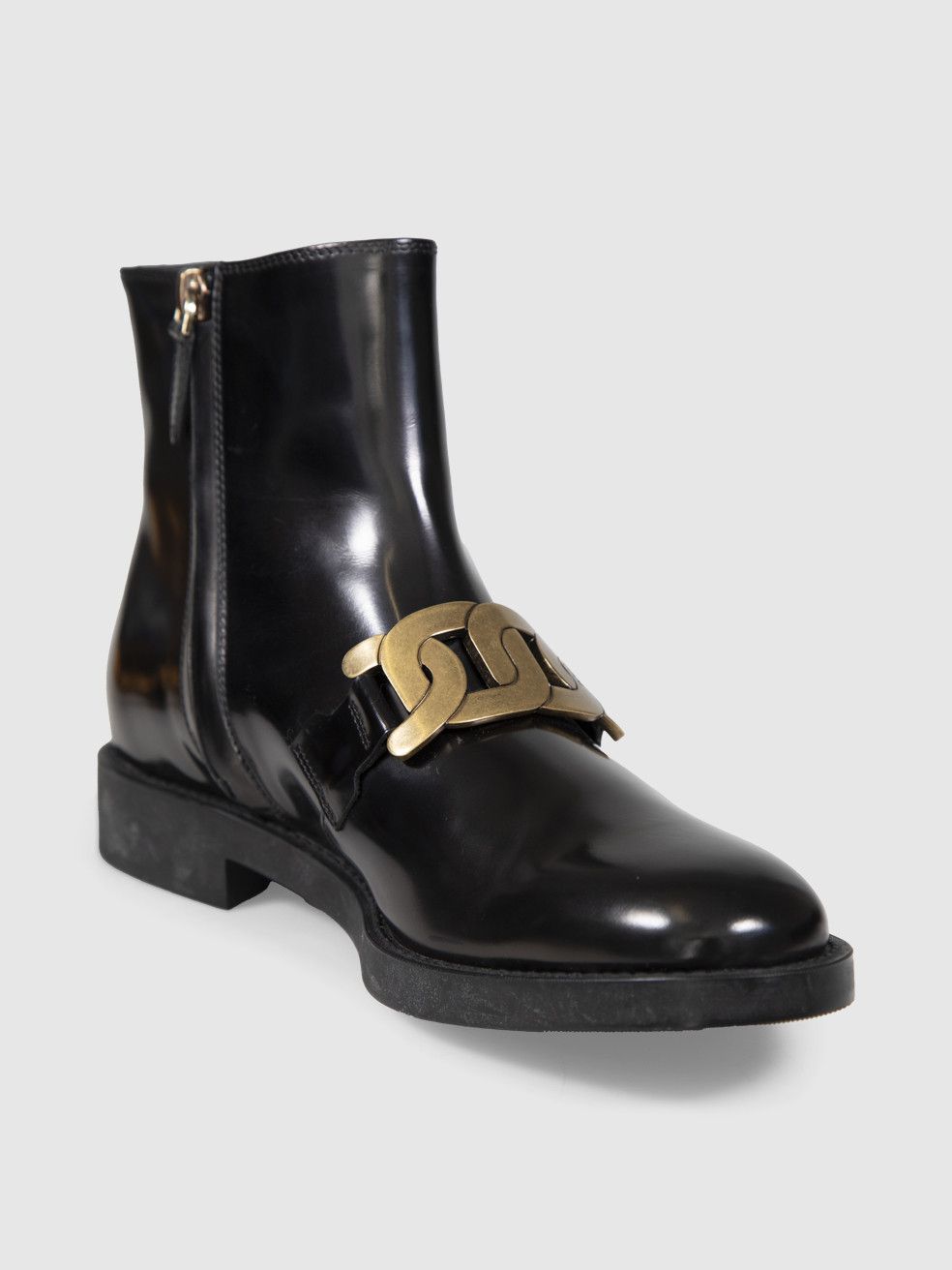 Tod's Brown Leather Chained Ankle Boots Size US 9 / IT 39 - 1 Thumbnail