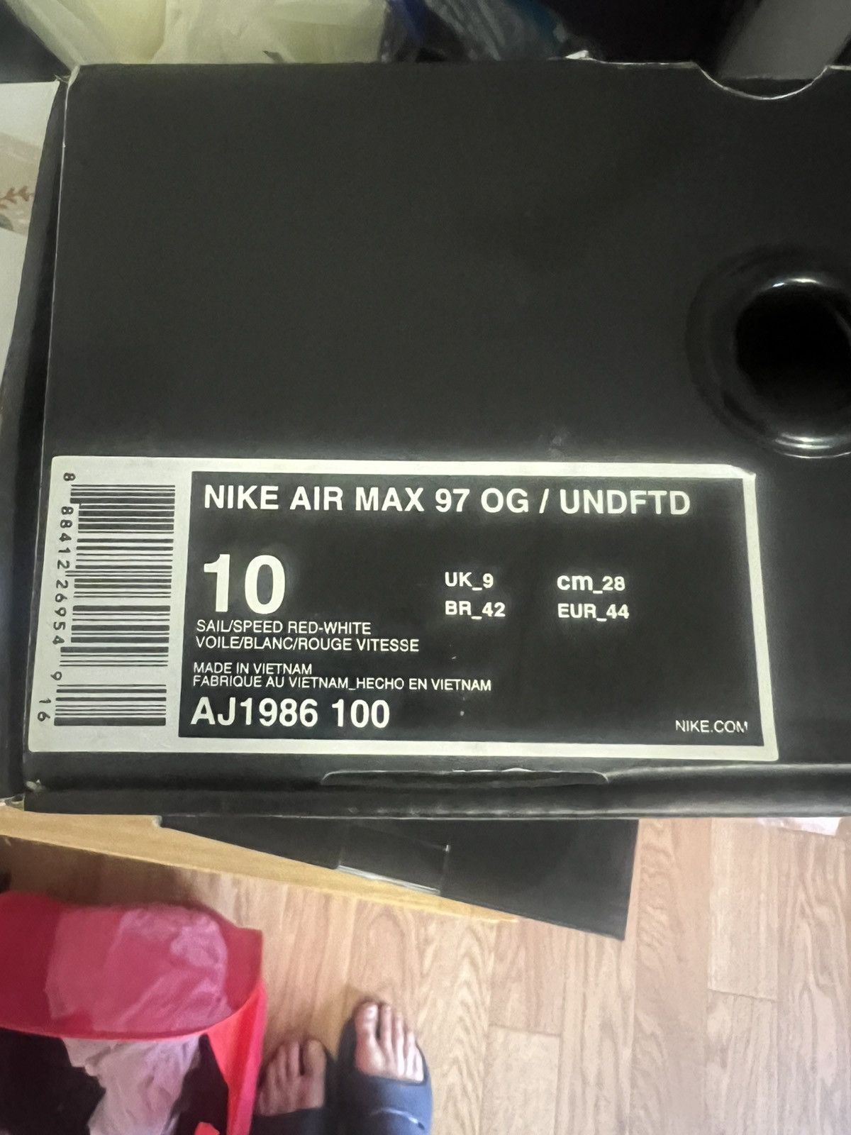 Nike Nike Undefeated x Air Max 97 OG Sail White Size 10 Size US 10 / EU 43 - 5 Thumbnail