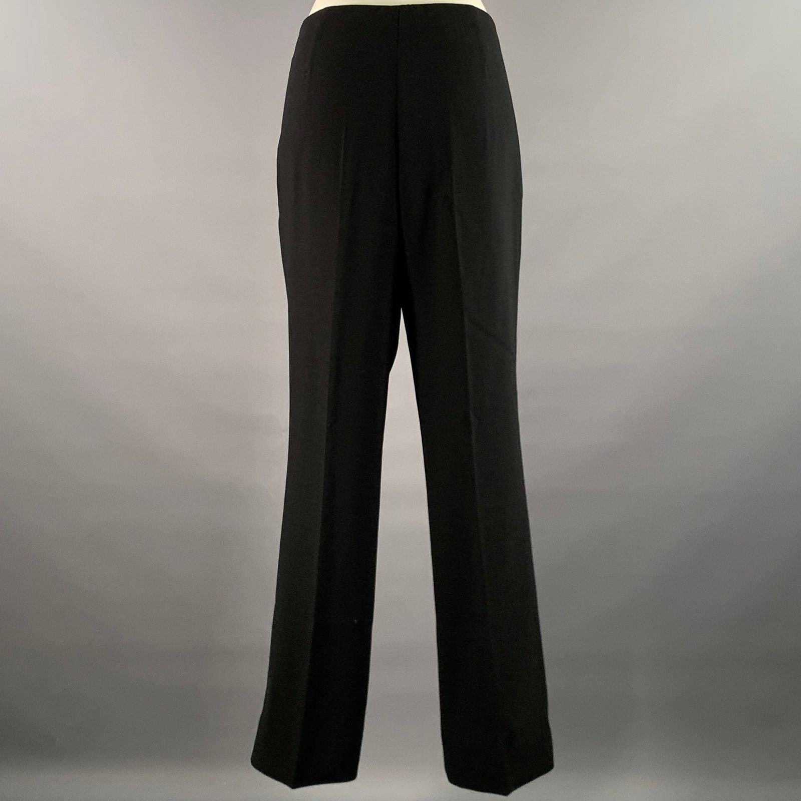 Akris AKRIS Size 10 Black Wool Polyamide Pants Size US 32 / EU 48 - 3 Thumbnail