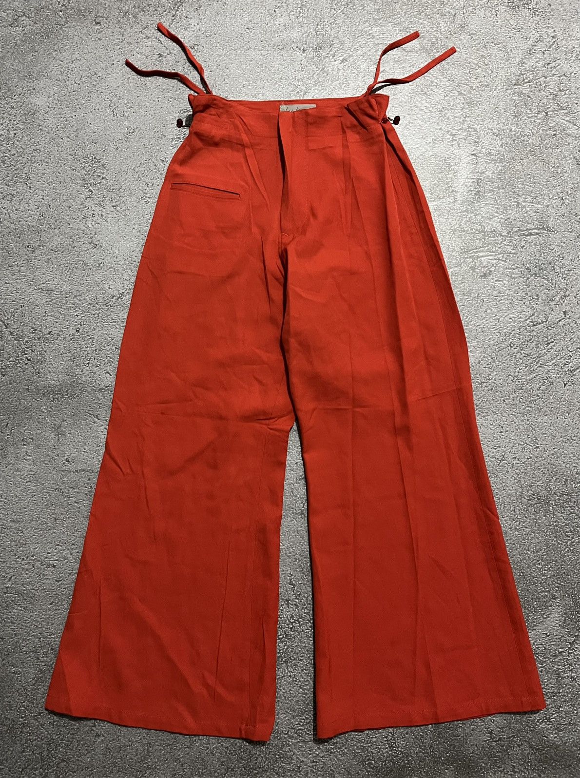 Yohji Yamamoto SS 2005 RUNWAY YOHJI YAMAMOTO FLARED PANTS Size US 29 - 3 Thumbnail