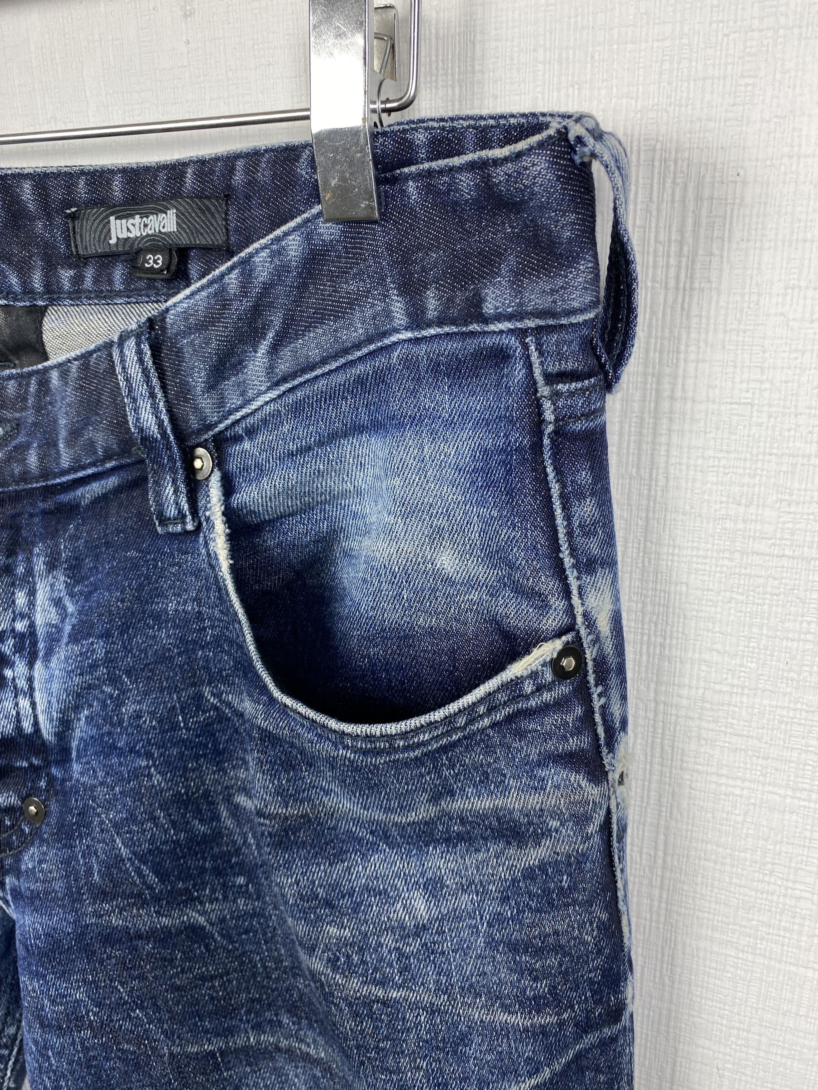 Roberto Cavalli Just Cavalli Washed Men Denim size 33 Size US 33 - 7 Thumbnail