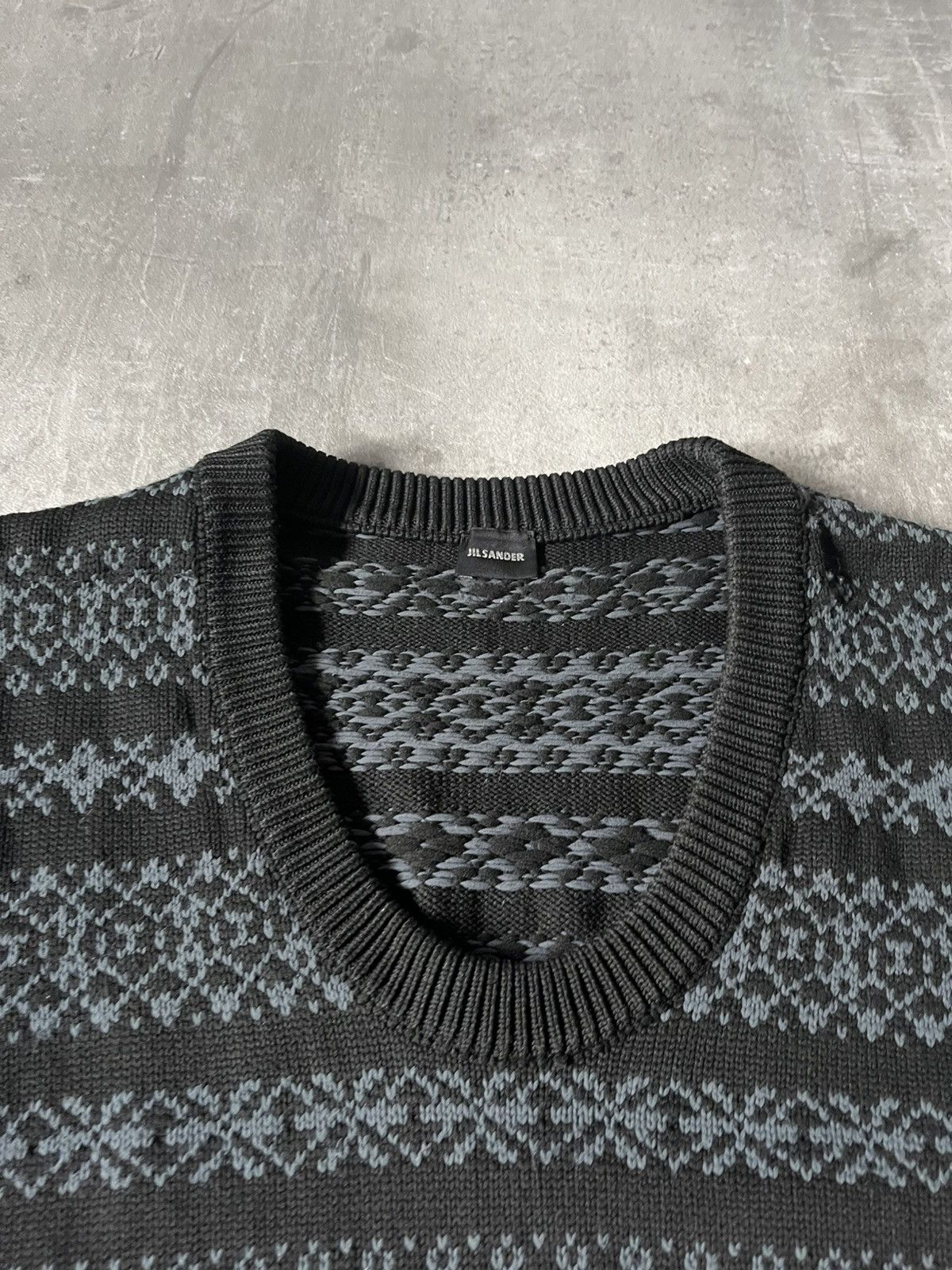 Jil Sander × Raf Simons Jil Sander Polypropylene grey sweater by Raf Simons Size US L / EU 52-54 / 3 - 7 Thumbnail