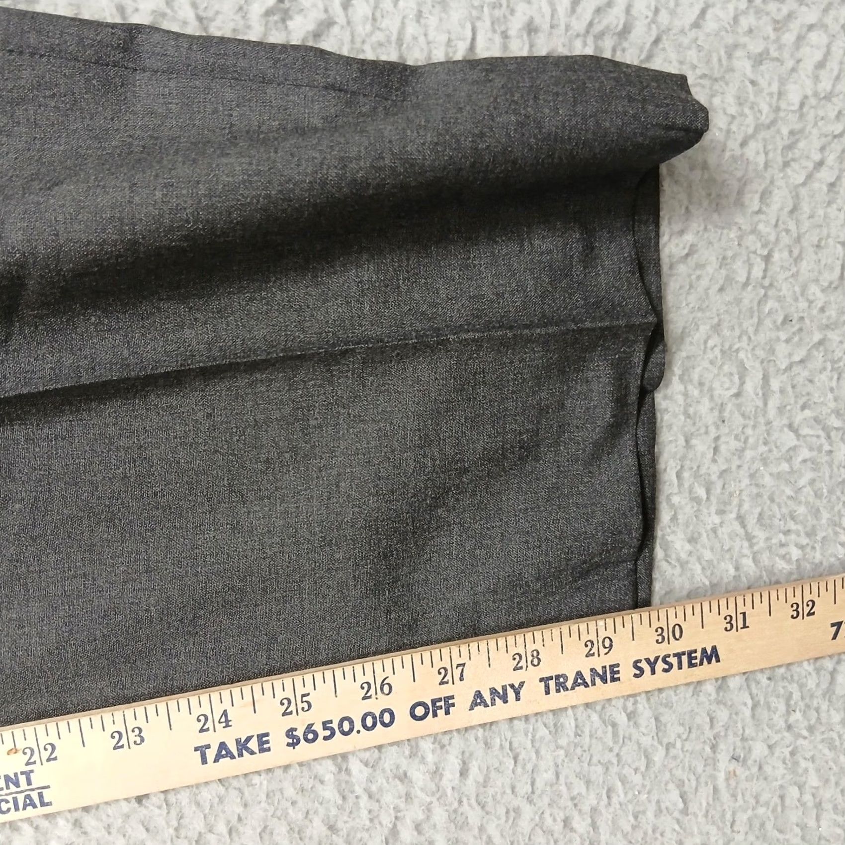 Ralph Lauren Lauren Ralph Lauren Dress Pants Men's 40x30 Grey Flat Front Total Comfort Size US 40 / EU 56 - 7 Thumbnail