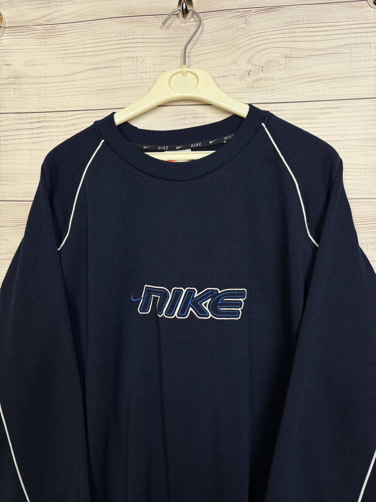 Vintage Nike Vintage Hoodie Big Logo Boxy Japanes Size US XXL / EU 58 / 5 - 3 Thumbnail