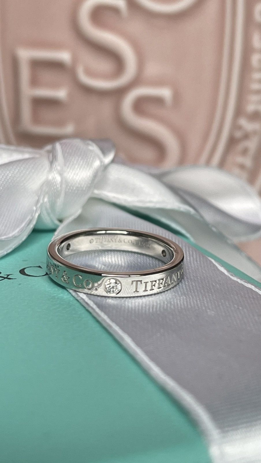 Tiffany & Co. Tiffany & Co. Band Ring Diamonds Platinum size 4 NEW $2600 Size ONE SIZE - 2 Thumbnail
